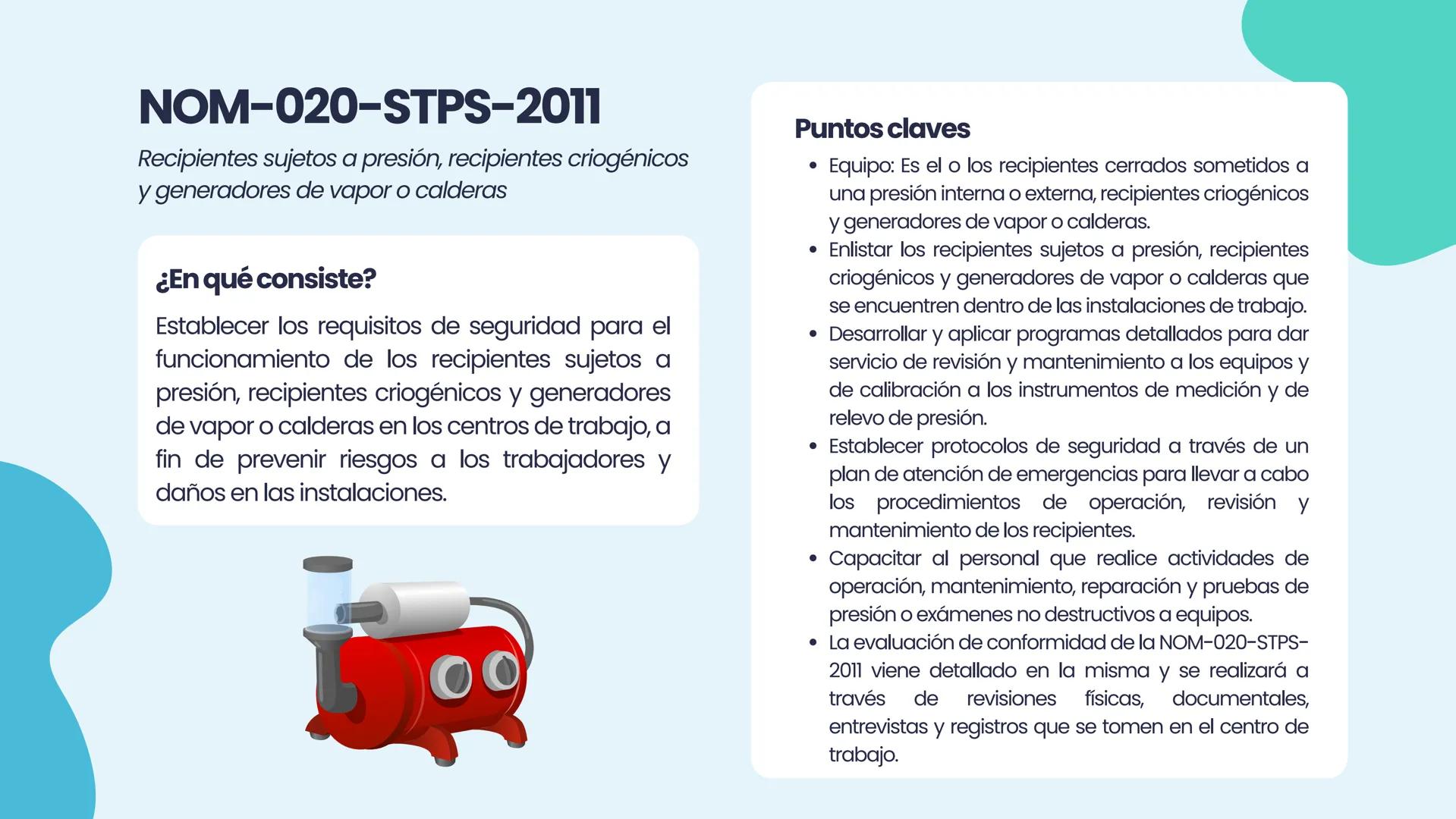 NOM
2.2 NORMAS OFICIALES
MEXICANAS (NOM-STPS)
EQUIPO 2
↑ Marco legal
NORMAS OFICIALES
MEXICANAS
STPS
Salud
Seguridad
Organización
+