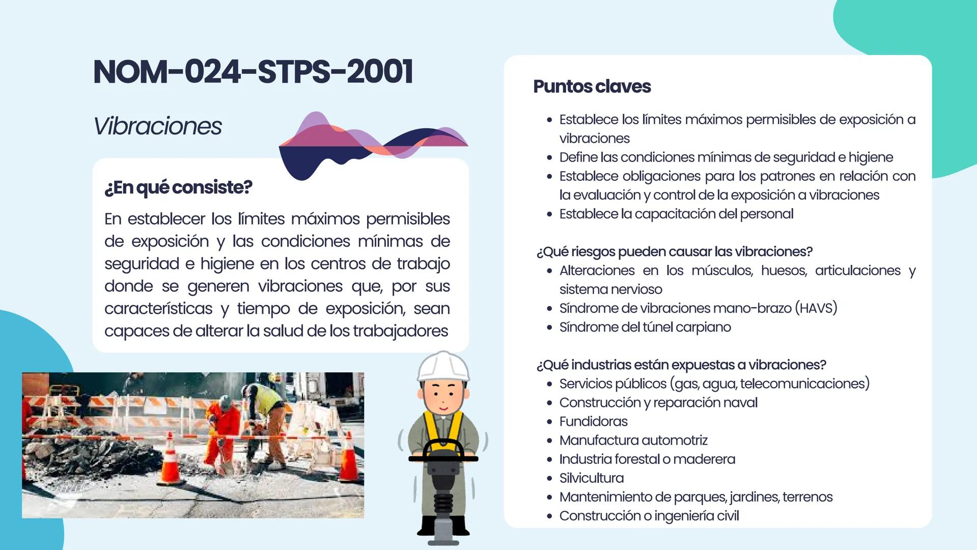 NOM
2.2 NORMAS OFICIALES
MEXICANAS (NOM-STPS)
EQUIPO 2
↑ Marco legal
NORMAS OFICIALES
MEXICANAS
STPS
Salud
Seguridad
Organización
+