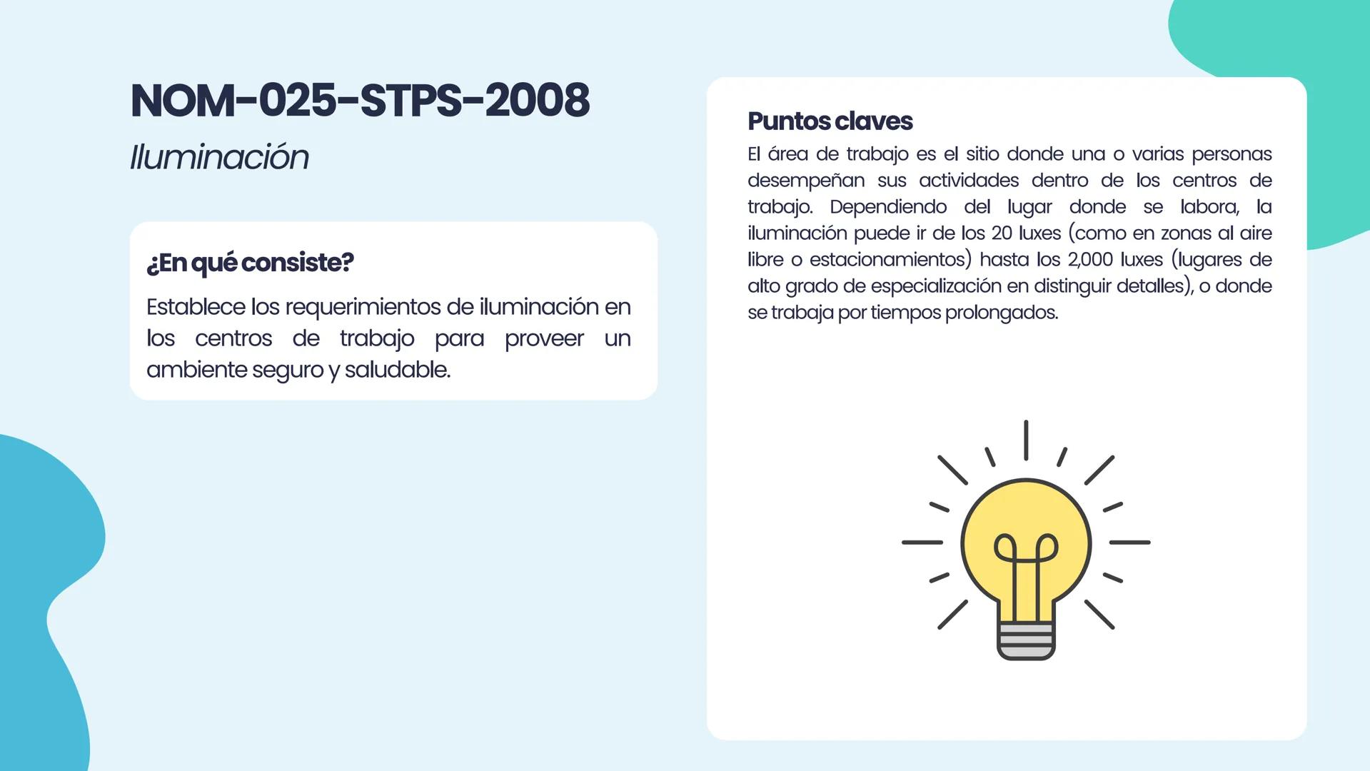 NOM
2.2 NORMAS OFICIALES
MEXICANAS (NOM-STPS)
EQUIPO 2
↑ Marco legal
NORMAS OFICIALES
MEXICANAS
STPS
Salud
Seguridad
Organización
+