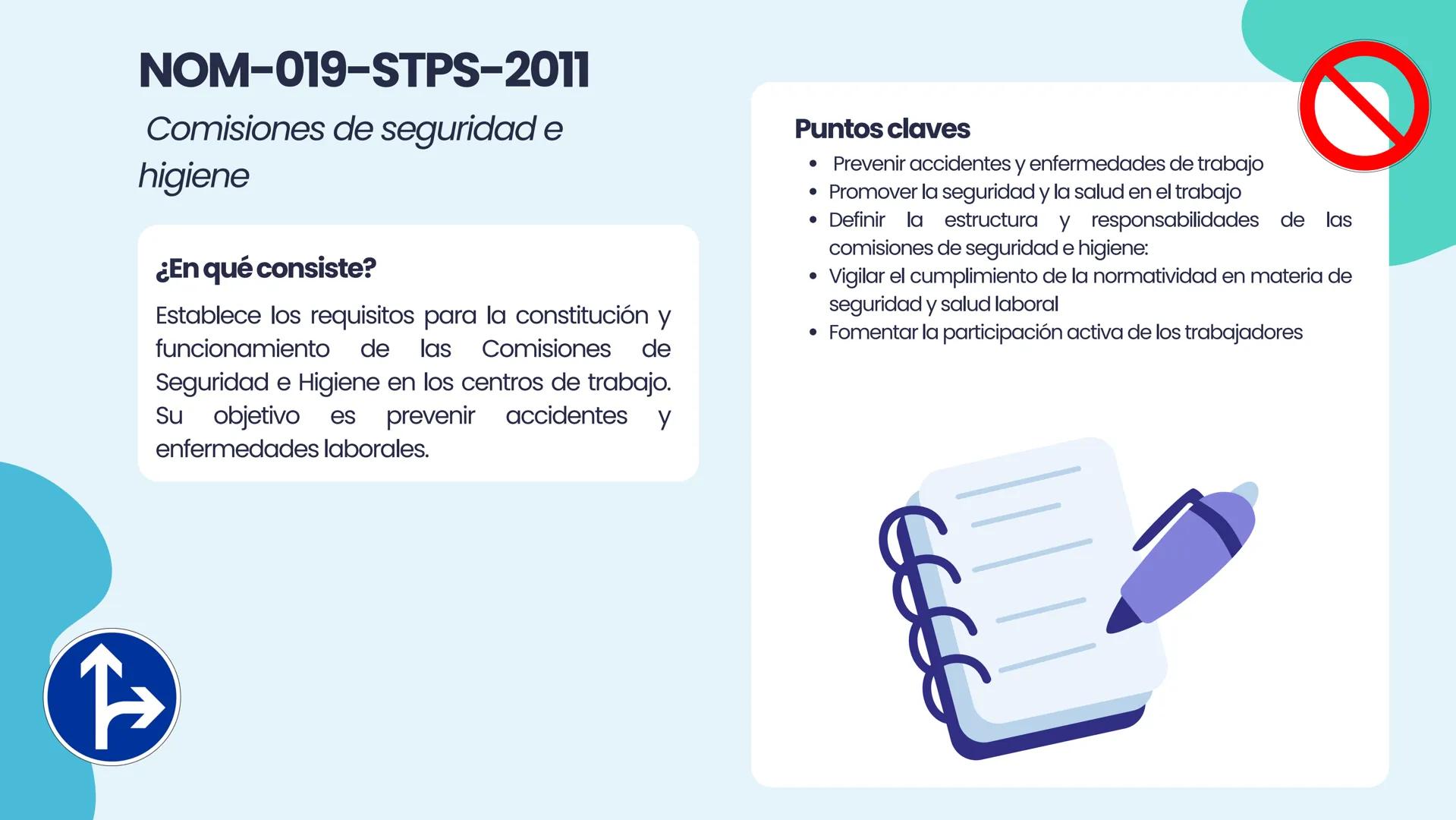 NOM
2.2 NORMAS OFICIALES
MEXICANAS (NOM-STPS)
EQUIPO 2
↑ Marco legal
NORMAS OFICIALES
MEXICANAS
STPS
Salud
Seguridad
Organización
+