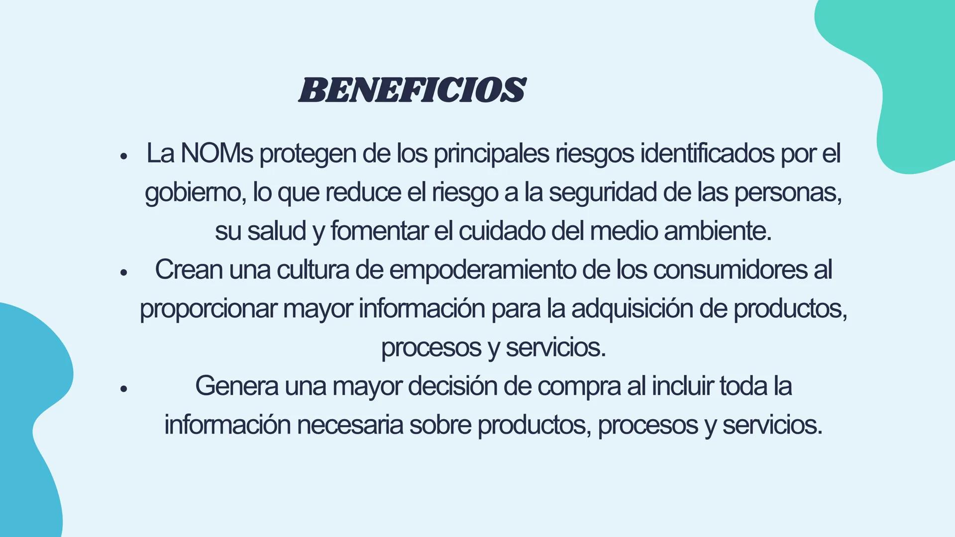 NOM
2.2 NORMAS OFICIALES
MEXICANAS (NOM-STPS)
EQUIPO 2
↑ Marco legal
NORMAS OFICIALES
MEXICANAS
STPS
Salud
Seguridad
Organización
+