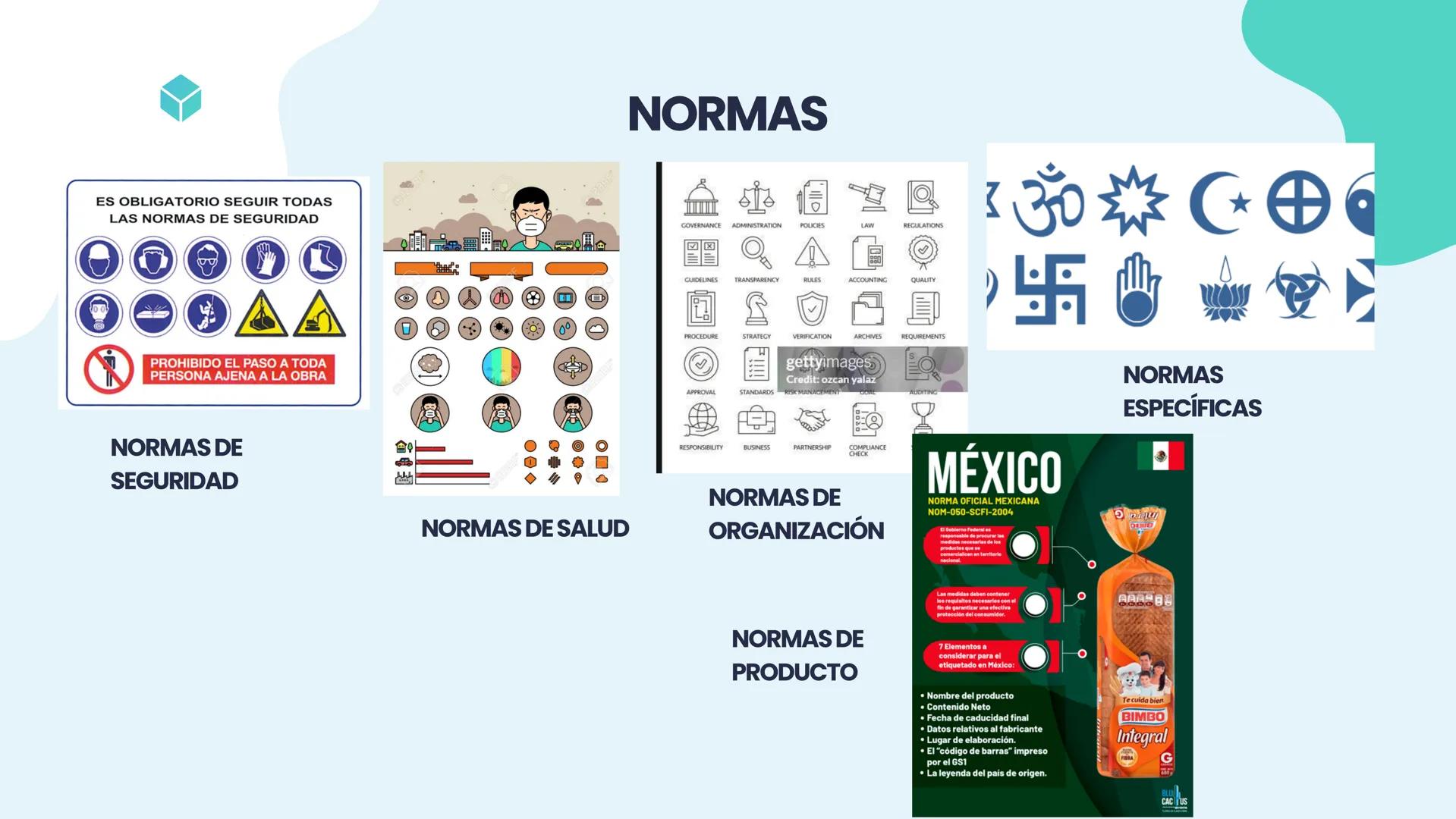 NOM
2.2 NORMAS OFICIALES
MEXICANAS (NOM-STPS)
EQUIPO 2
↑ Marco legal
NORMAS OFICIALES
MEXICANAS
STPS
Salud
Seguridad
Organización
+