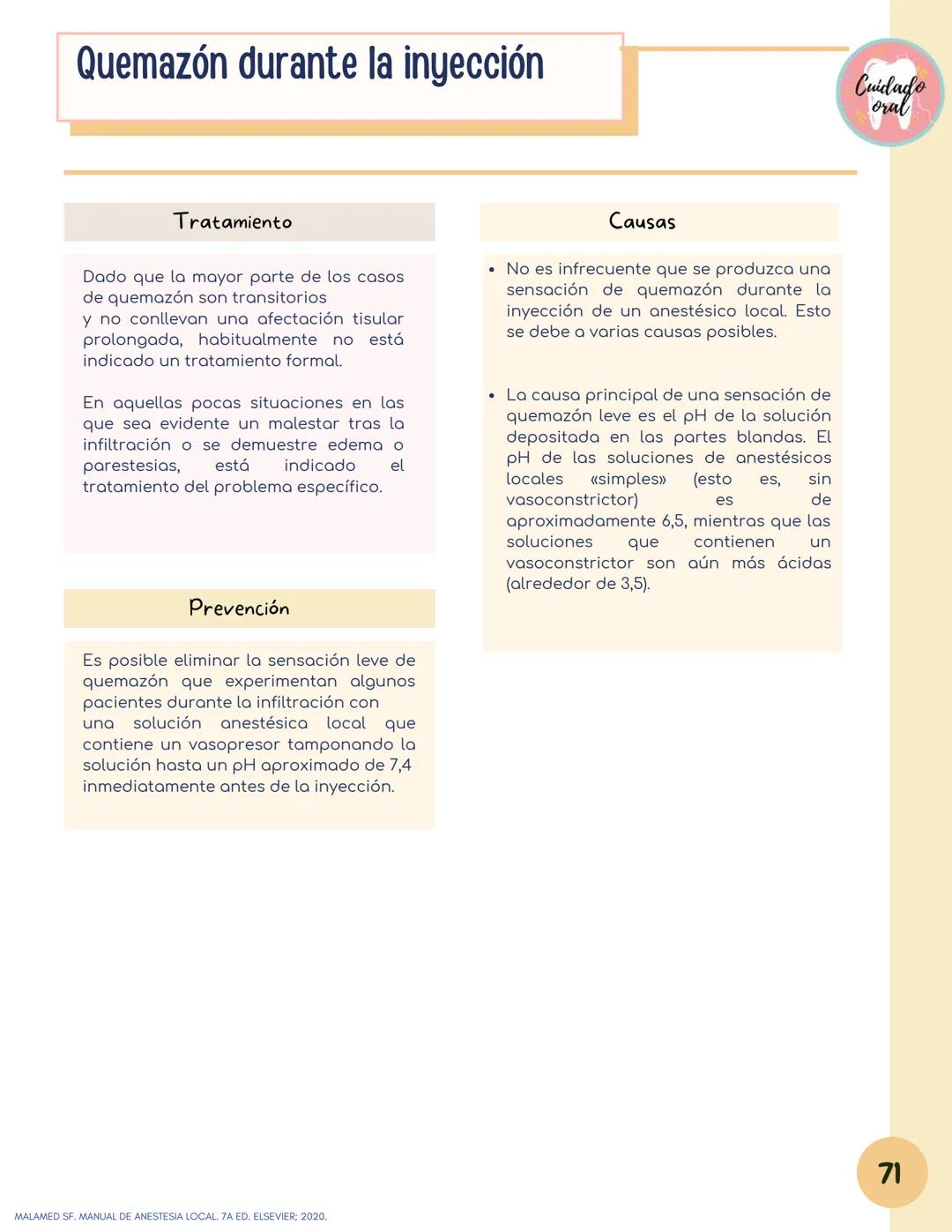 # Técnicas de
anestesia
@Cuidado_oral
@Cuidado.oral # Indice
Pagina 51 (BNAI)
Pagina 64-65 (Gol-gates)
Anestésicos locales
3-12
Considerac