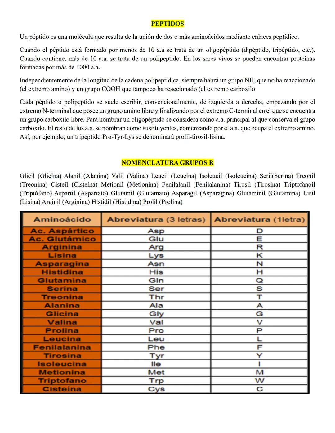 # PEPTIDOS
Un péptido es una molécula que resulta de la unión de dos o más aminoácidos mediante enlaces peptídico.
Cuando el péptido está