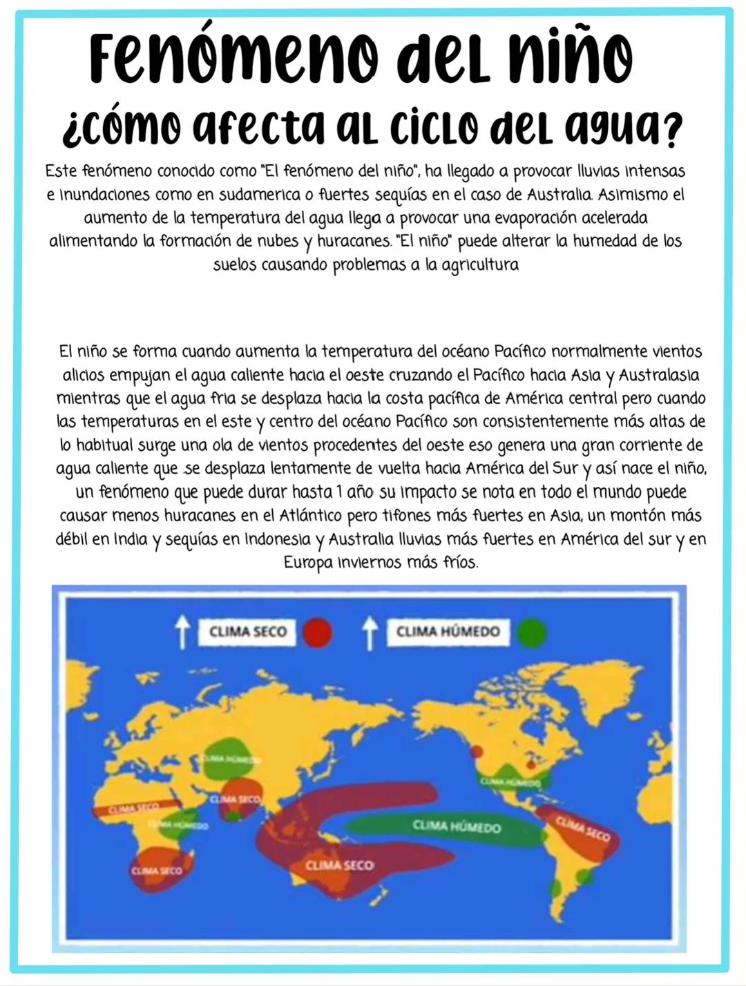 # EL Ciclo del agua
condensación
transpiración
precipitación
evaporación
Escorrentía
infiltración
Evaporación: El agua de los océanos