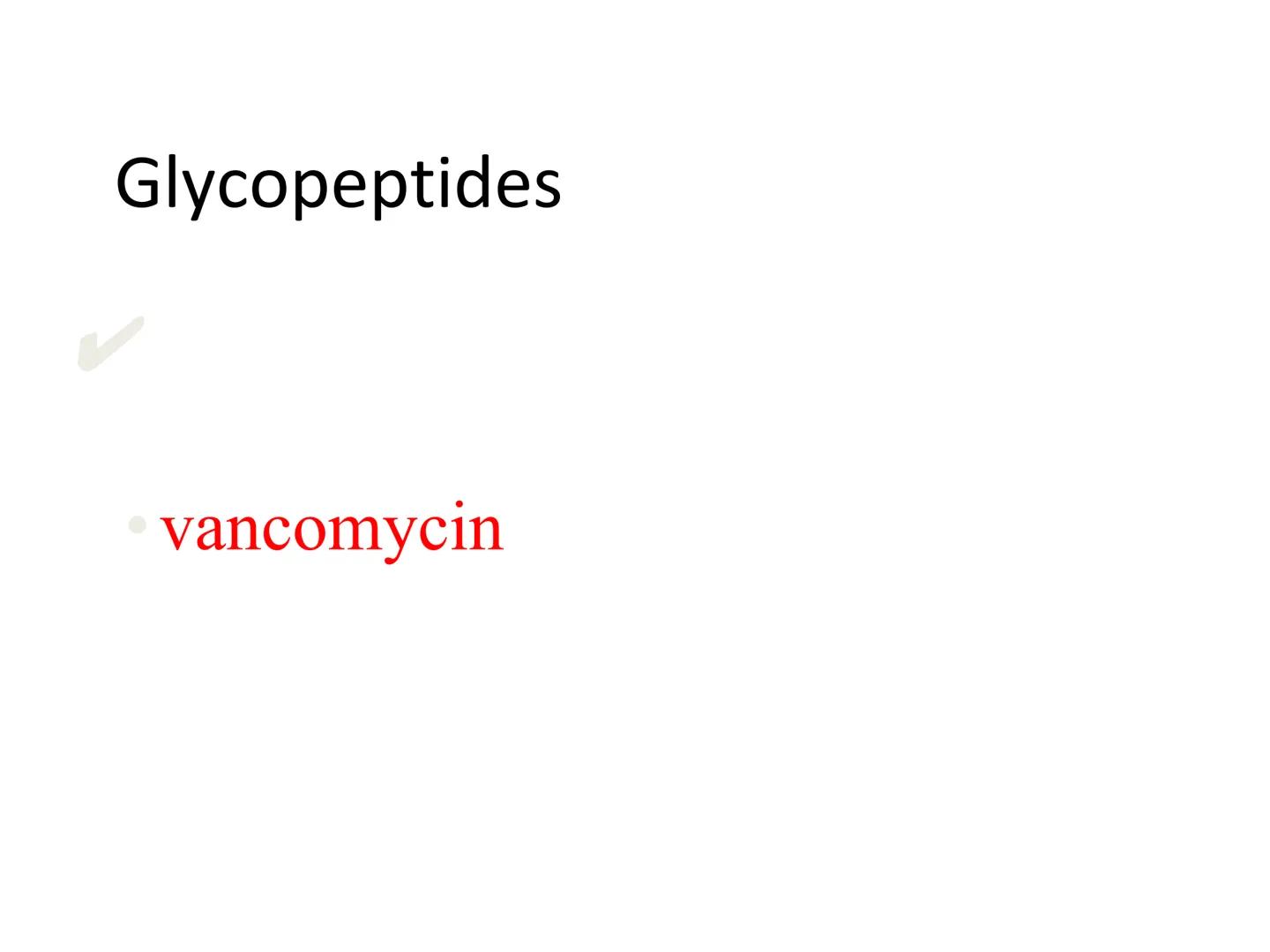ANTIBIÓTICOS Síntesis de la
pared celular
Ciclosporina
Vancomicina
Bacitracina
Penicilina
Cefalosporina
Monobactams
Carbapenems
Metabolismo