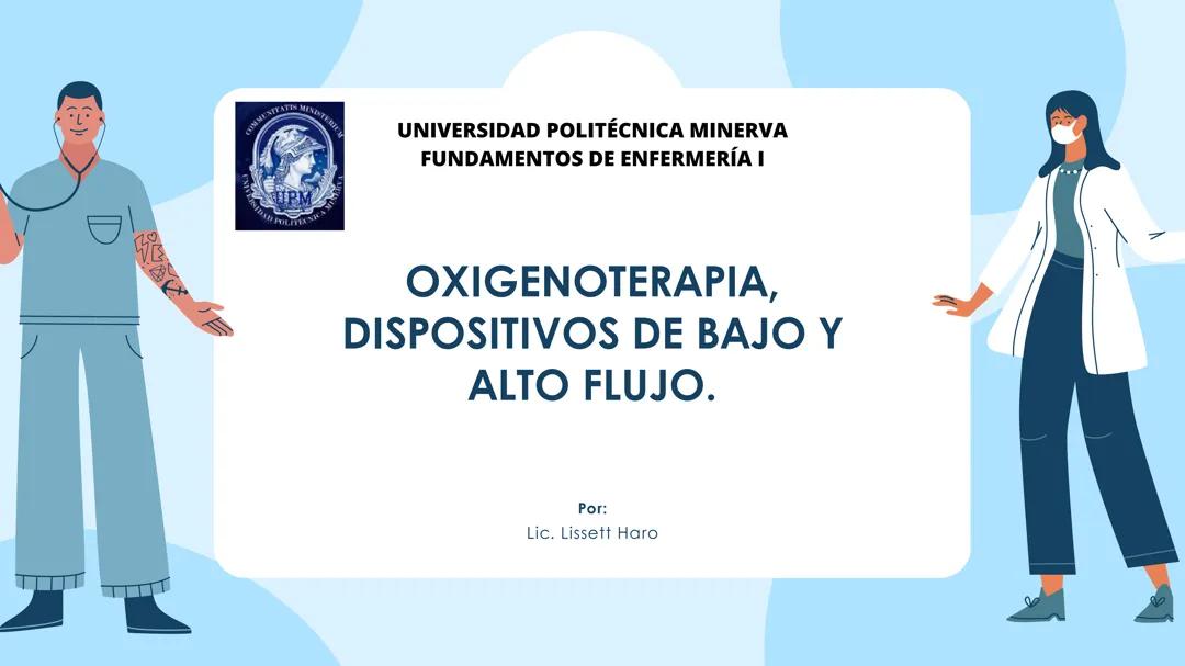 Oxifenoterapia de bajo y alto flujo