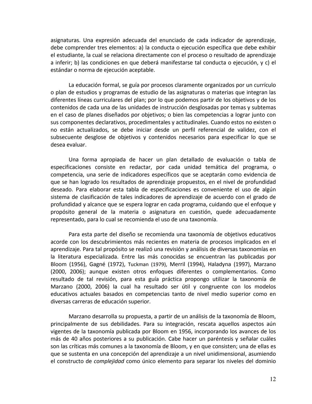 Evaluación del Aprendizaje: Una guía
práctica para profesores
Dra. Yolanda Edith Leyva Barajas
Marzo, 2010 Uno de los obstáculos que con m