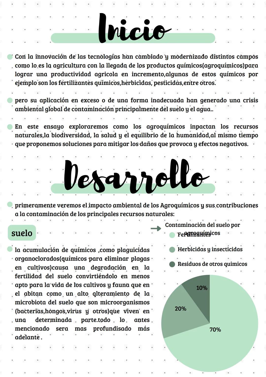 # ensayo
La contaminación ambiental causada por el uso de
# Agroquímicos
Química # Inicio
- Con la innovación de las tecnologías han camb