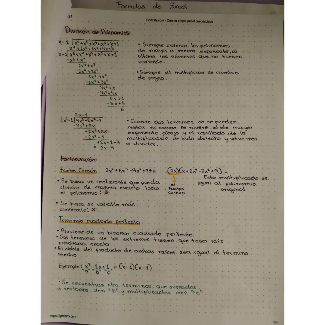 15/4/25, 15:21
Gridzzly.com - Crea tu propio papel cuadriculado
Formulario
Productos notables
Binomios al cuadrado
$(x+2)^2$= $(x+2)(x+2)