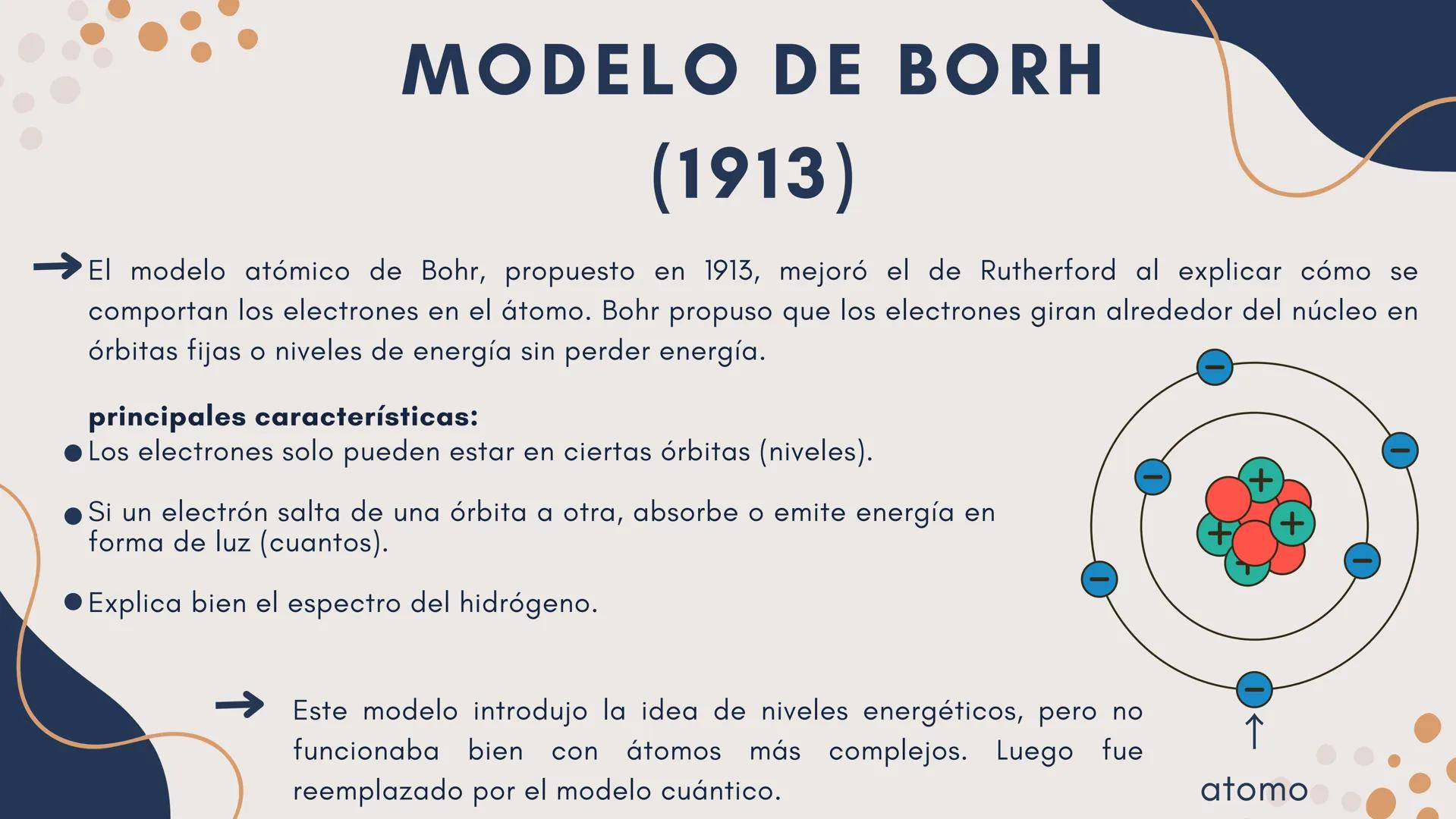# MODELOS
# ATOMICOS
Química # ¿QUE ES
# UN MODELO ATOMICO?
→ Un modelo atómico es una representación
teórica que explica la estructura, e