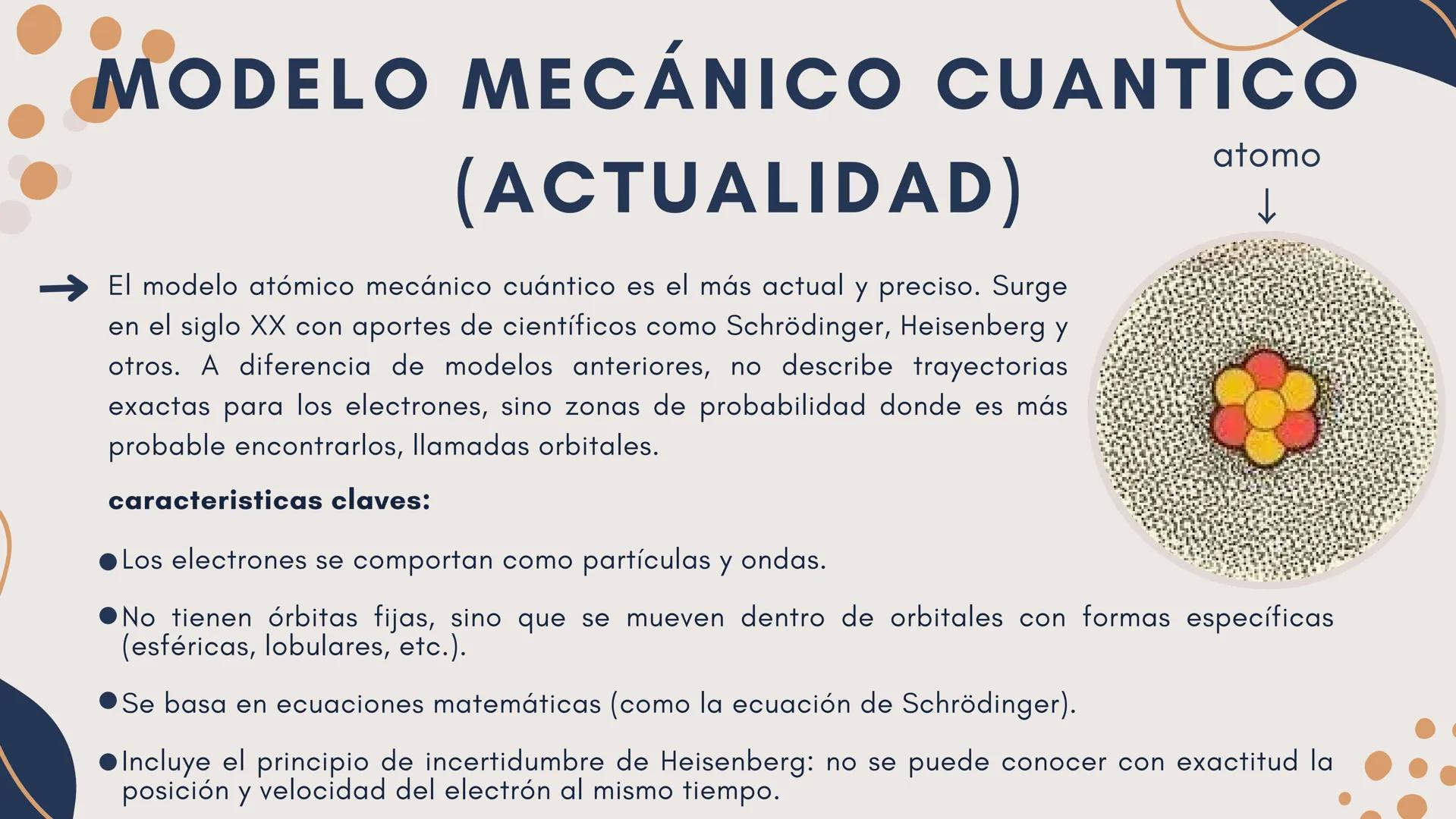 # MODELOS
# ATOMICOS
Química # ¿QUE ES
# UN MODELO ATOMICO?
→ Un modelo atómico es una representación
teórica que explica la estructura, e