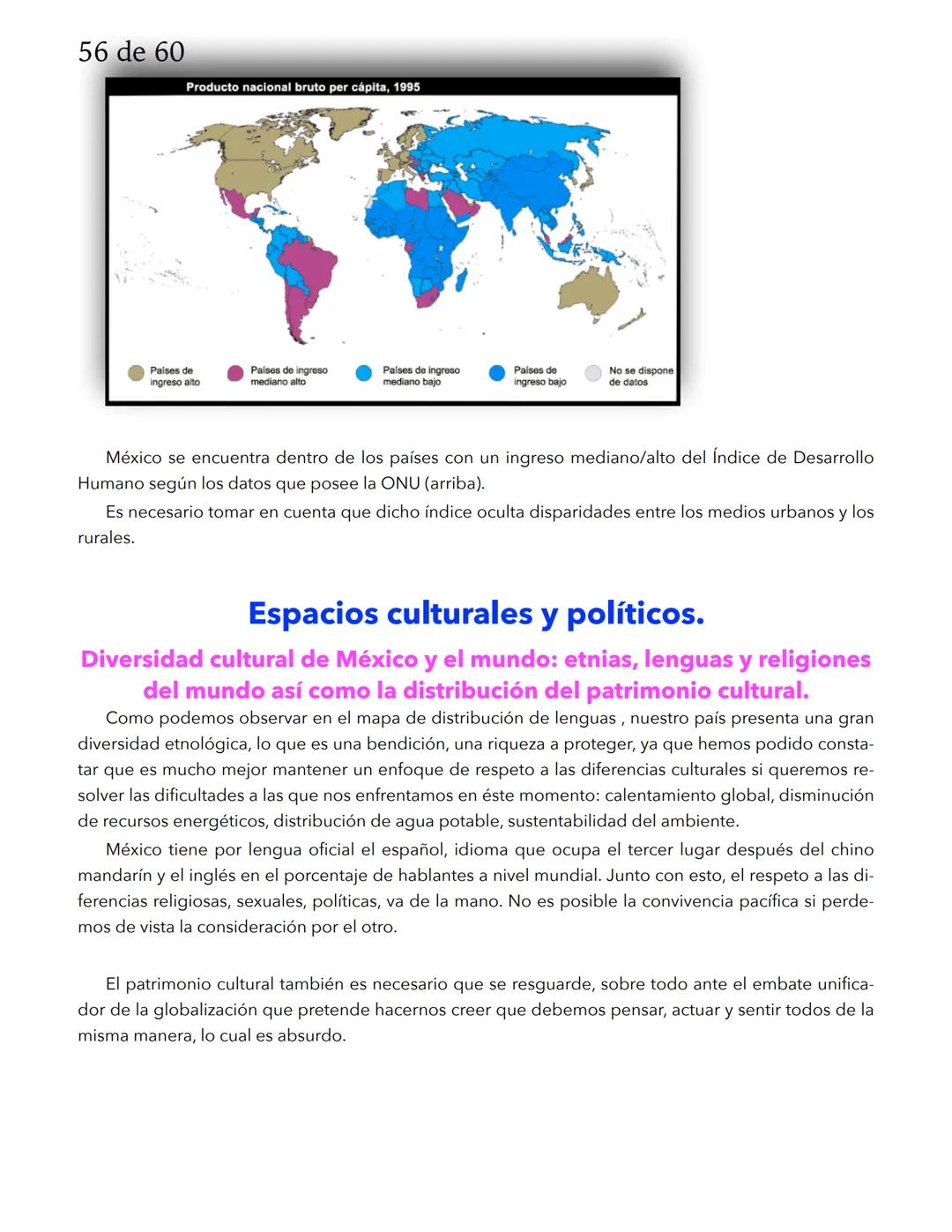 1 de 60
GEOGRAFÍA
El espacio geográfico y los mapas
El espacio, terrestre y marino, es el objeto de estudio de la Geografía y se define como