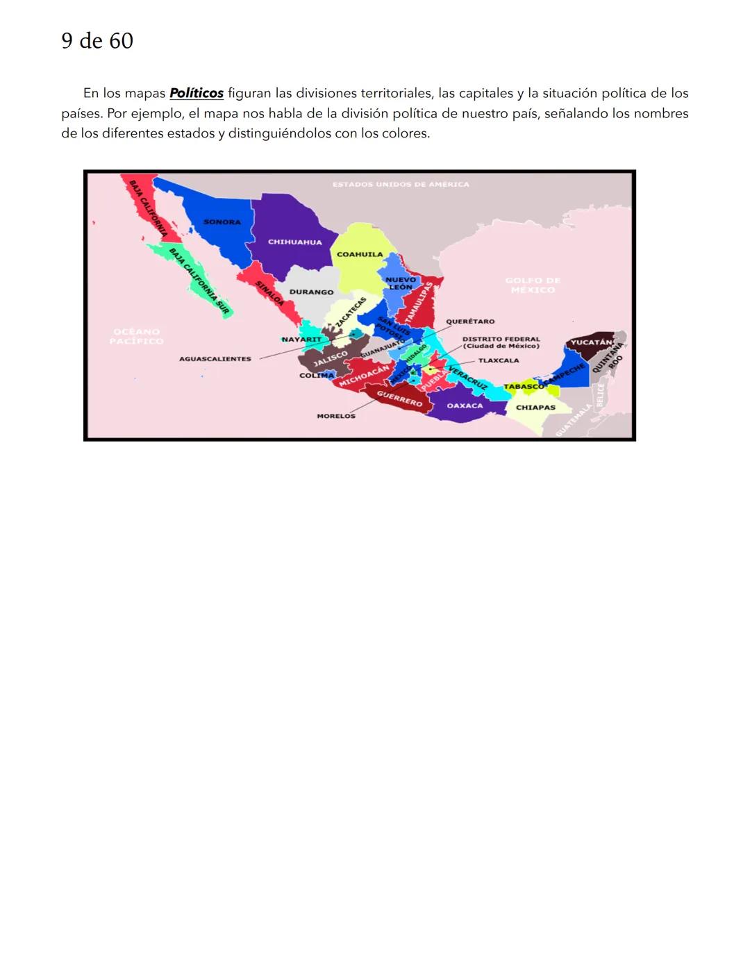 1 de 60
GEOGRAFÍA
El espacio geográfico y los mapas
El espacio, terrestre y marino, es el objeto de estudio de la Geografía y se define como