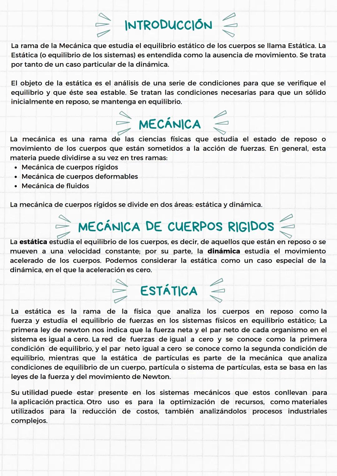 FATIMA MERCADO
HIGUERA
ESTÁTICAY
FUERZASEN EL
PLANO
23 DE AGOSTO DEL 2023
GRIMALDO CASTRO SERGIO
FISICA
1ER SEMESTRE --- OCR Start ---
ÍNDIC