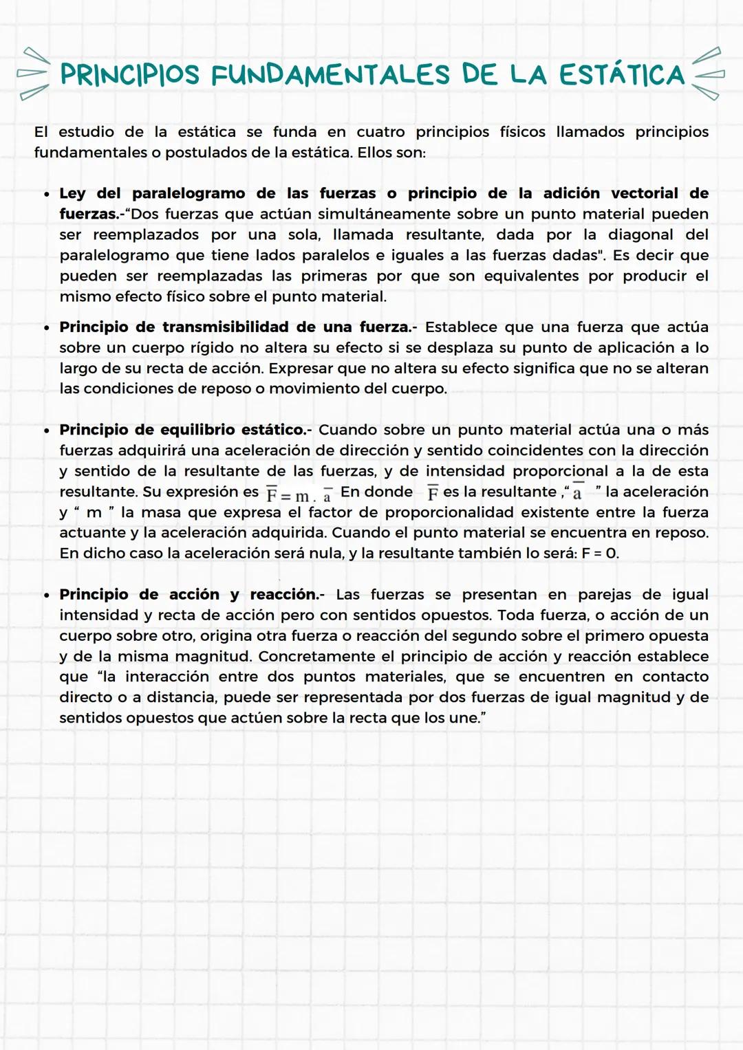FATIMA MERCADO
HIGUERA
ESTÁTICAY
FUERZASEN EL
PLANO
23 DE AGOSTO DEL 2023
GRIMALDO CASTRO SERGIO
FISICA
1ER SEMESTRE --- OCR Start ---
ÍNDIC