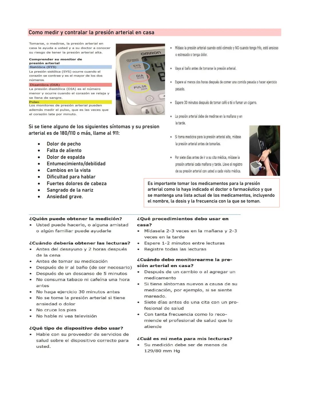 # Presión Arterial
Generalidades
La presión arterial es la fuerza que ejerce la sangre contra las paredes de las arterias al ser bobeada p