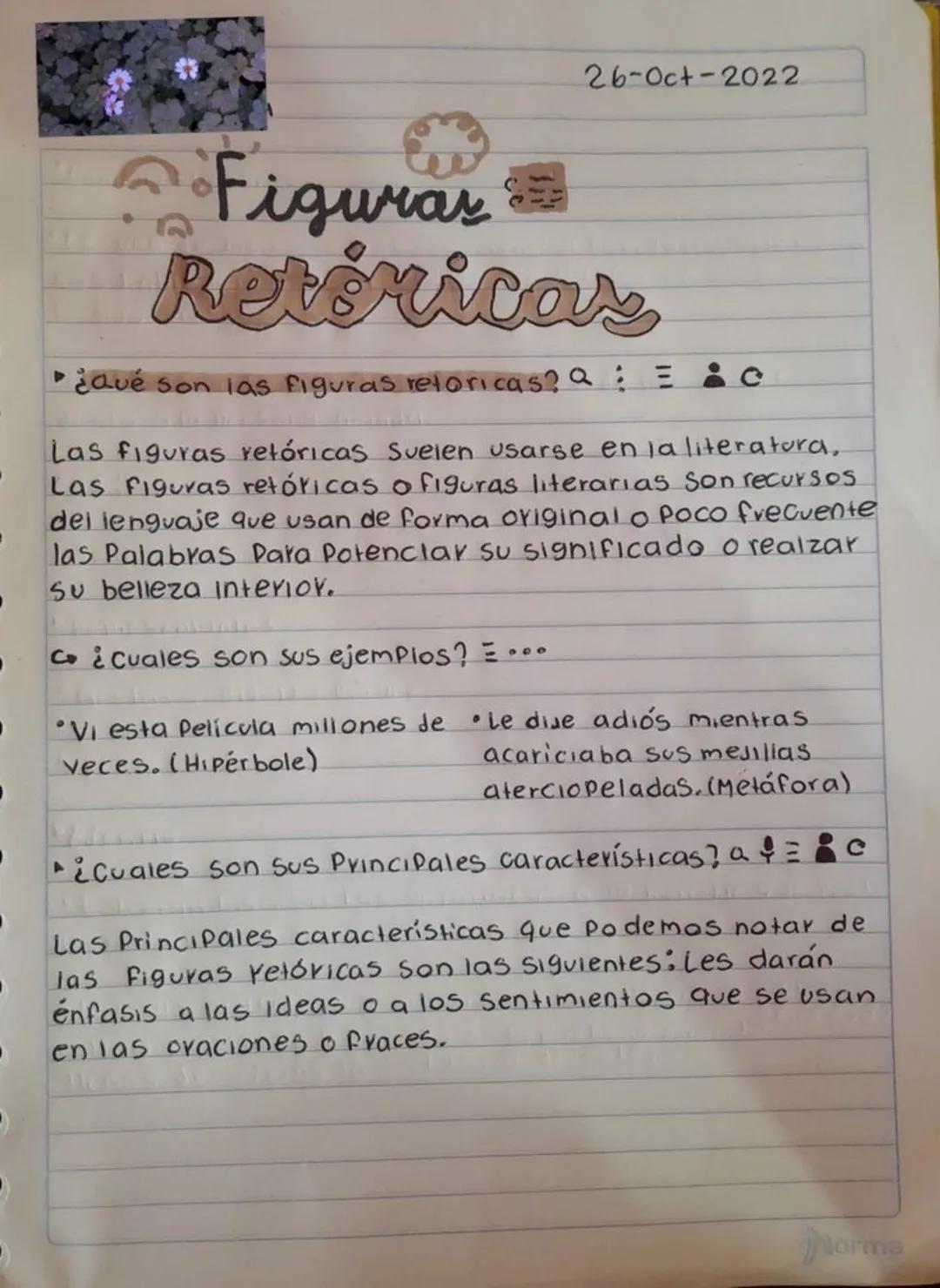 26-Oct-2022
# Figuras
# Retóricas
* ¿qué son las figuras retoricas?a=
Las figuras retóricas suelen usarse en la literatura,
Las Figura