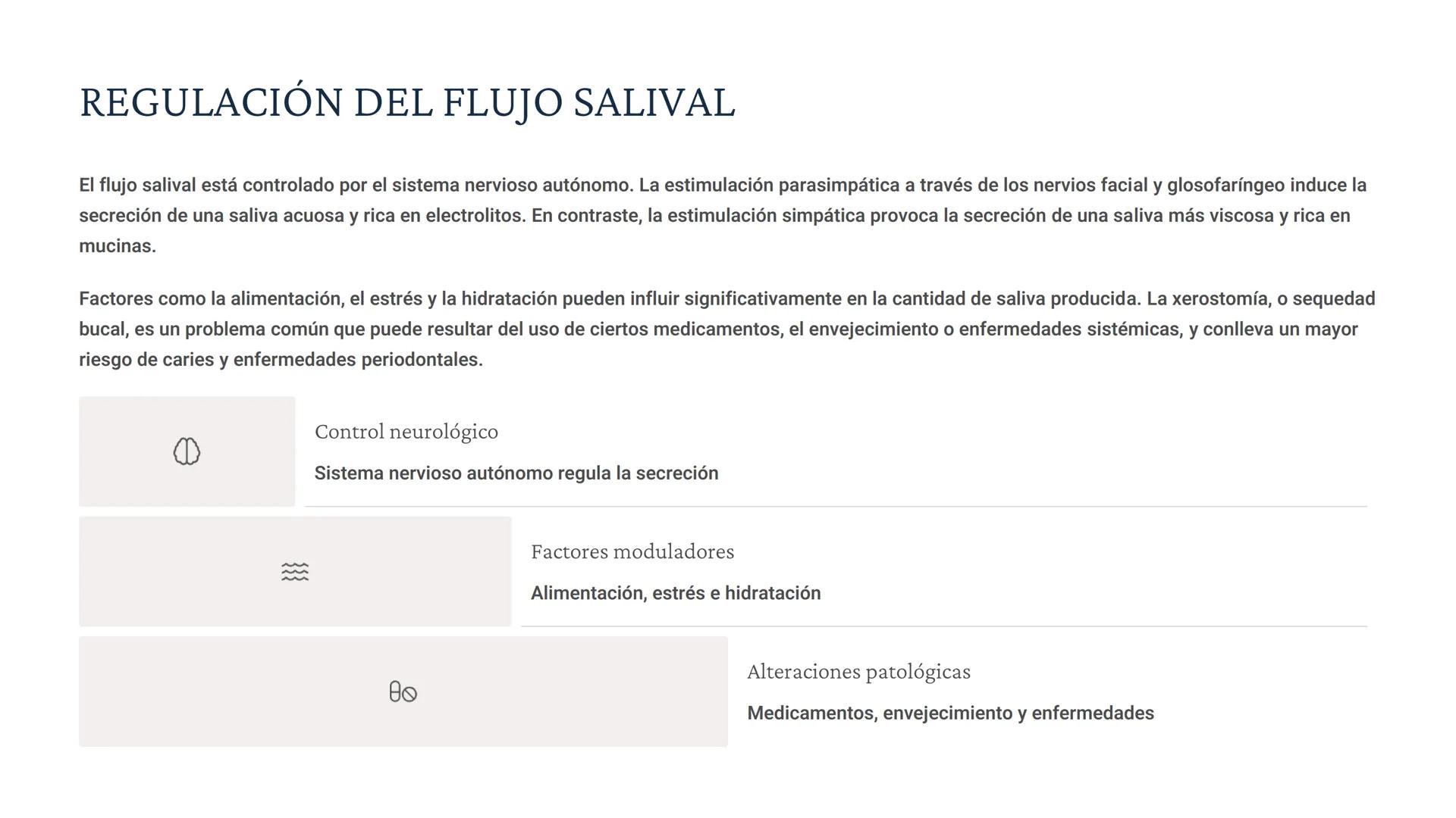 # BIOQUÍMICA EN LA SALIVA
La saliva es un fluido biológico esencial en la cavidad bucal, con múltiples
funciones que incluyen la protección