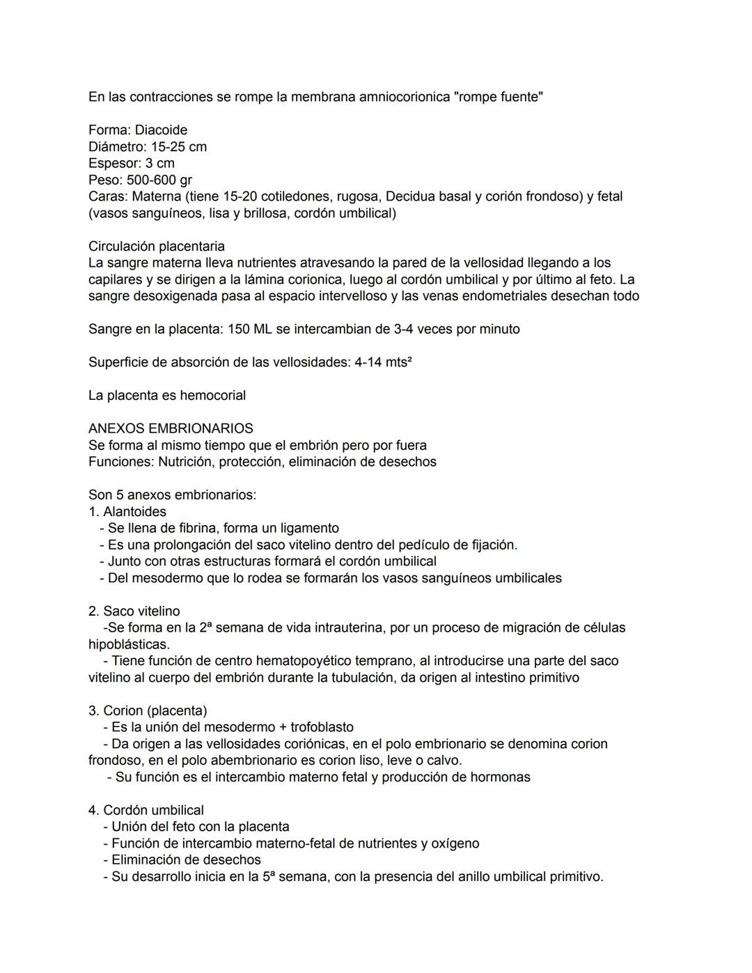 Embriología Etapa 2
DESARROLLO DE LA PLACENTA
Desarrollo de las vellosidades coriónicas
2da semana (Día 13)
El trofoblasto empieza a desar