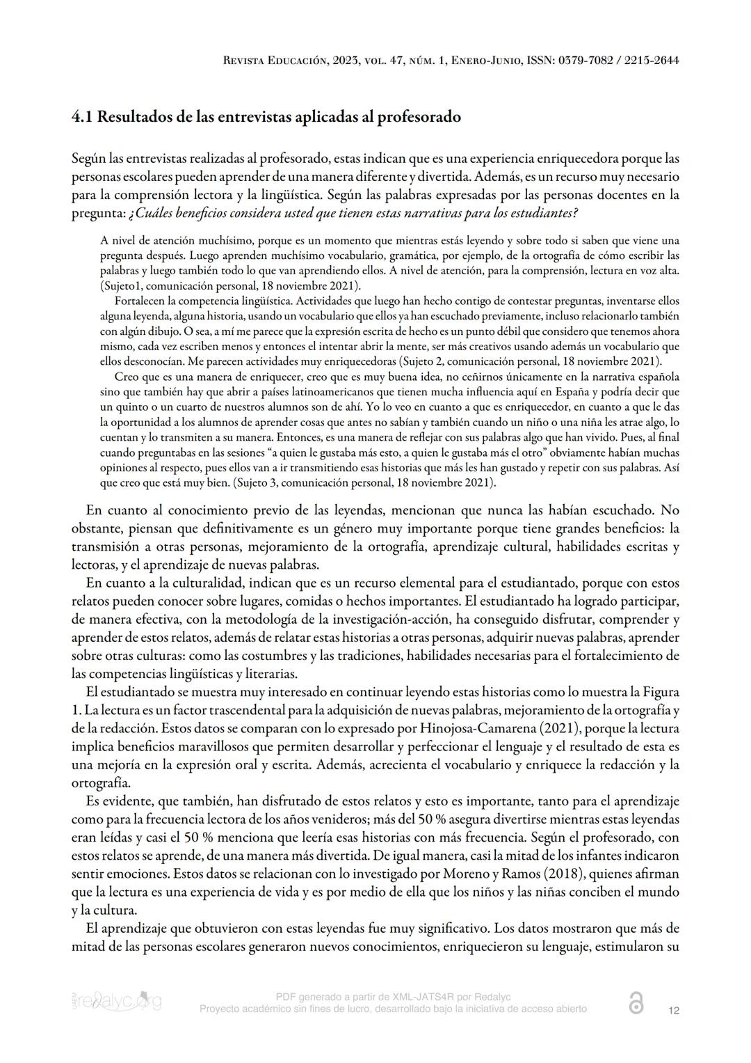 REVISTA
EDUCACIÓN
Revista Educación
ISSN: 0379-7082
ISSN: 2215-2644
revedu@gmail.com
Universidad de Costa Rica
Costa Rica
Beneficios de la