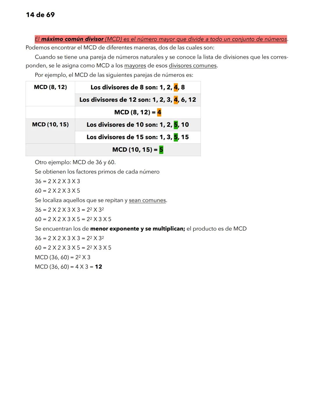 1 de 69
Matemáticas
Significado y uso de los números.
Significado y uso de las operaciones básicas con números enteros.
Las matemáticas util