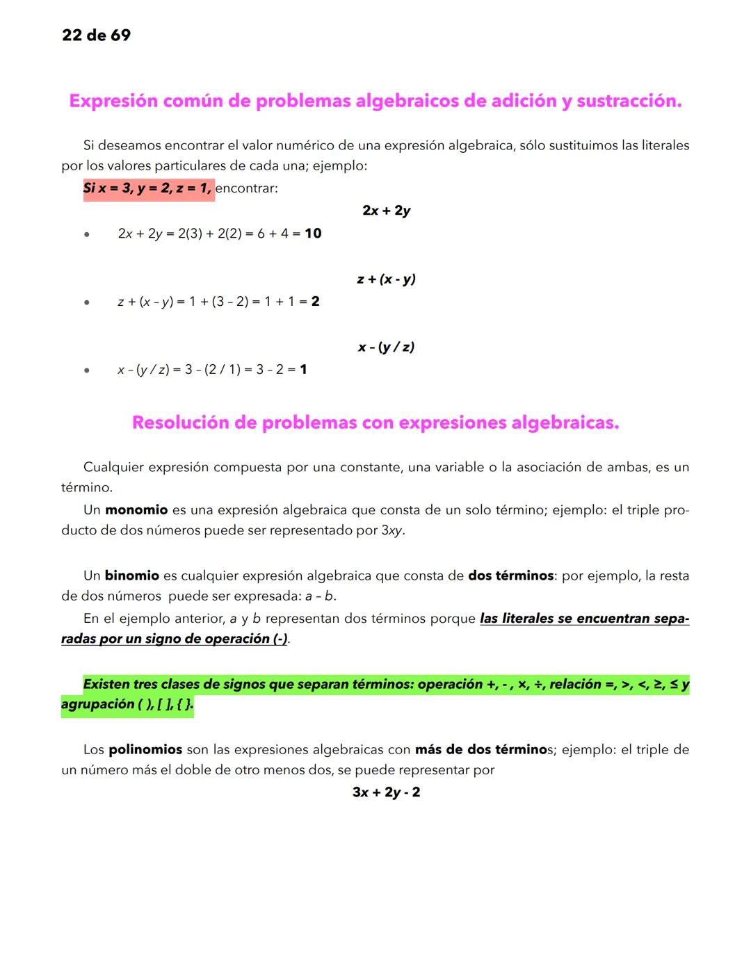 1 de 69
Matemáticas
Significado y uso de los números.
Significado y uso de las operaciones básicas con números enteros.
Las matemáticas util