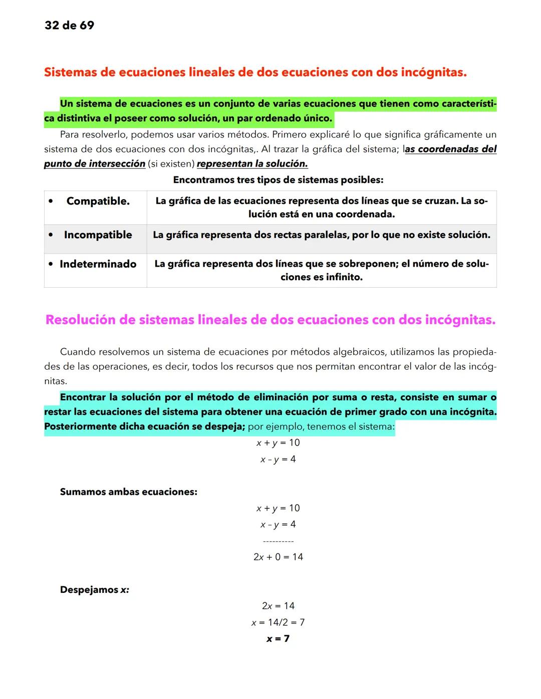1 de 69
Matemáticas
Significado y uso de los números.
Significado y uso de las operaciones básicas con números enteros.
Las matemáticas util
