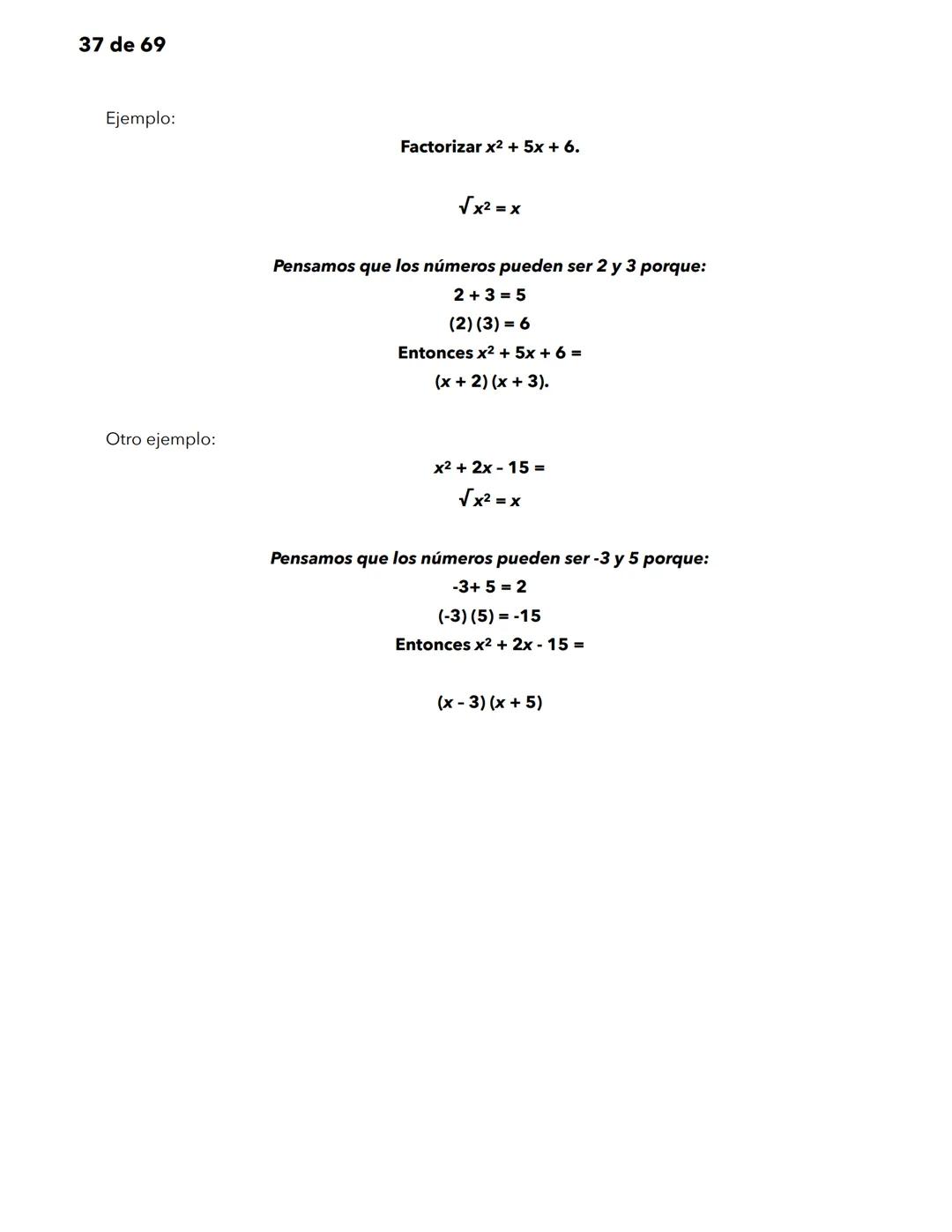 1 de 69
Matemáticas
Significado y uso de los números.
Significado y uso de las operaciones básicas con números enteros.
Las matemáticas util
