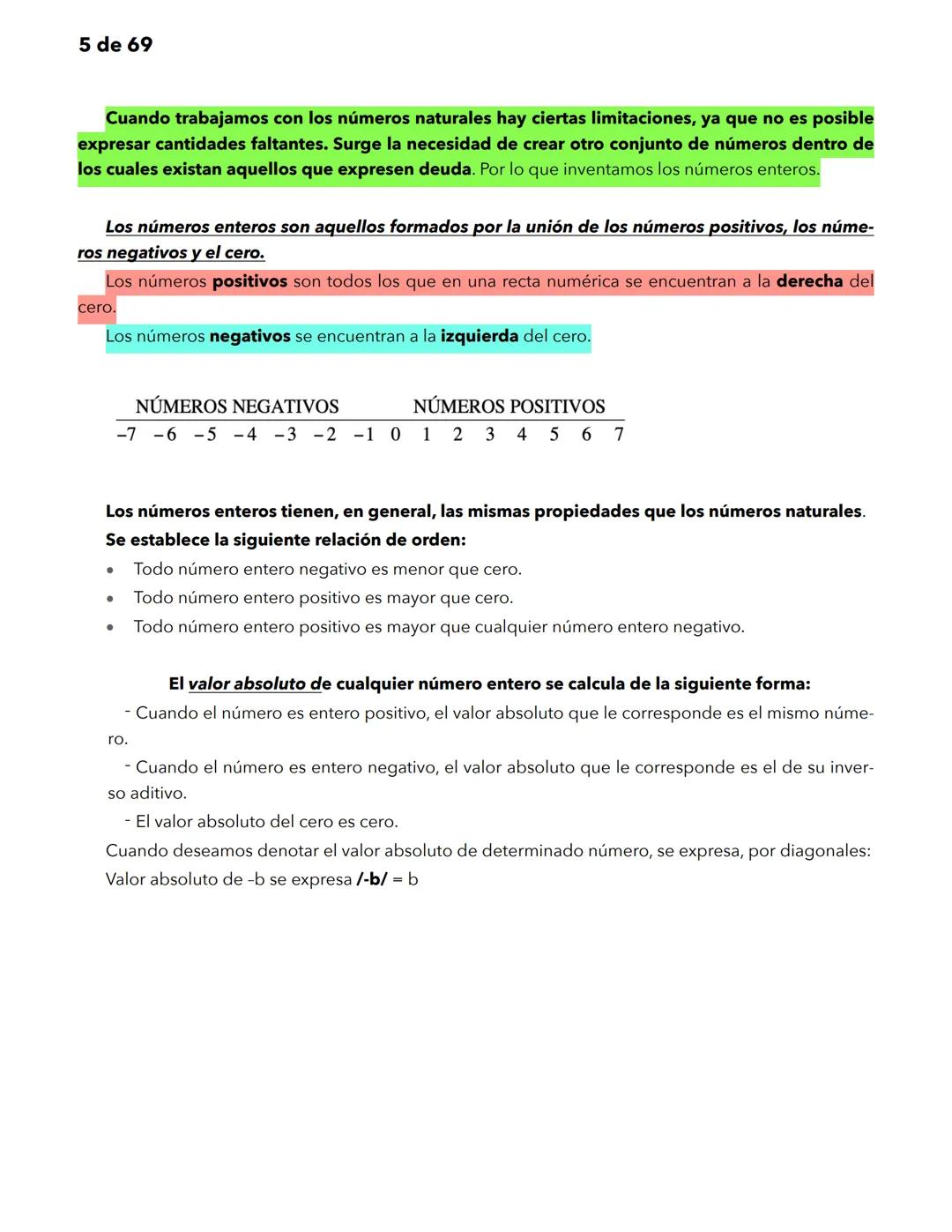 1 de 69
Matemáticas
Significado y uso de los números.
Significado y uso de las operaciones básicas con números enteros.
Las matemáticas util