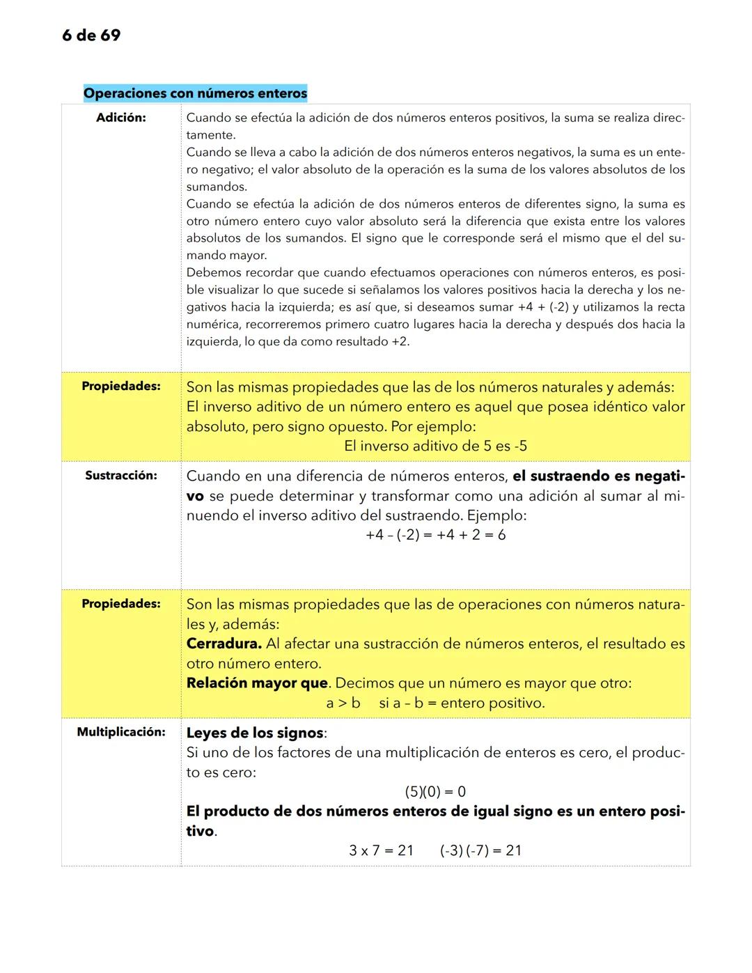 1 de 69
Matemáticas
Significado y uso de los números.
Significado y uso de las operaciones básicas con números enteros.
Las matemáticas util