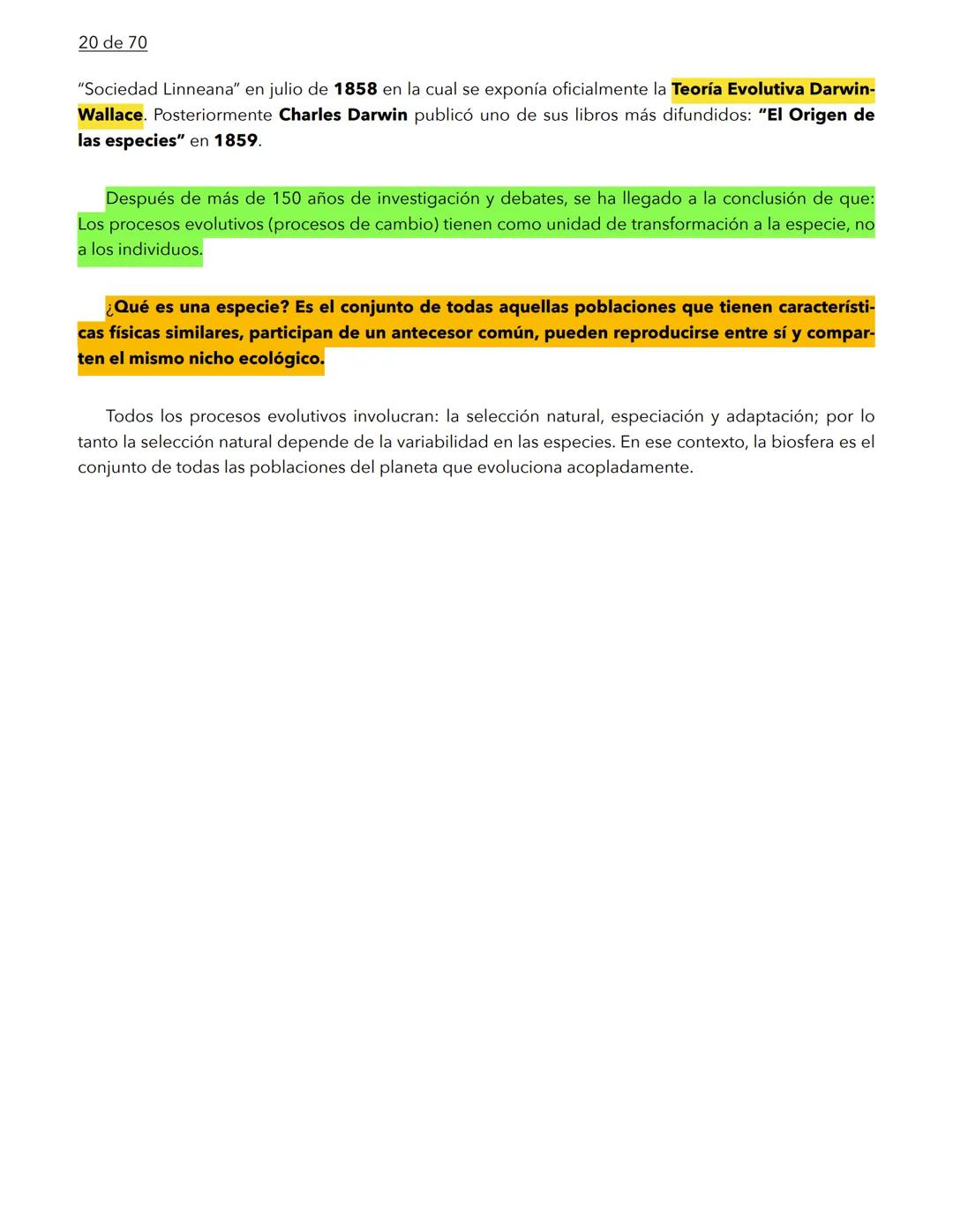 1 de 70
BIOLOGÍA
La biología es la ciencia que se encarga de estudiar a los seres vivos y a las relaciones que esta-
blecen entre ellos mi