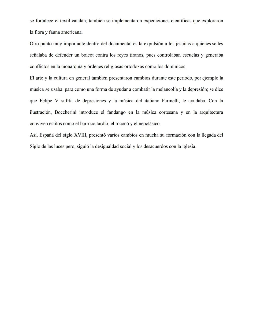 --- OCR Start ---
Siglo de Luces
SIGLO DE LAS LUCES E ILUSTRACIÓN
Documental- reseña/resumen
El video visto en clase nos habla principalment