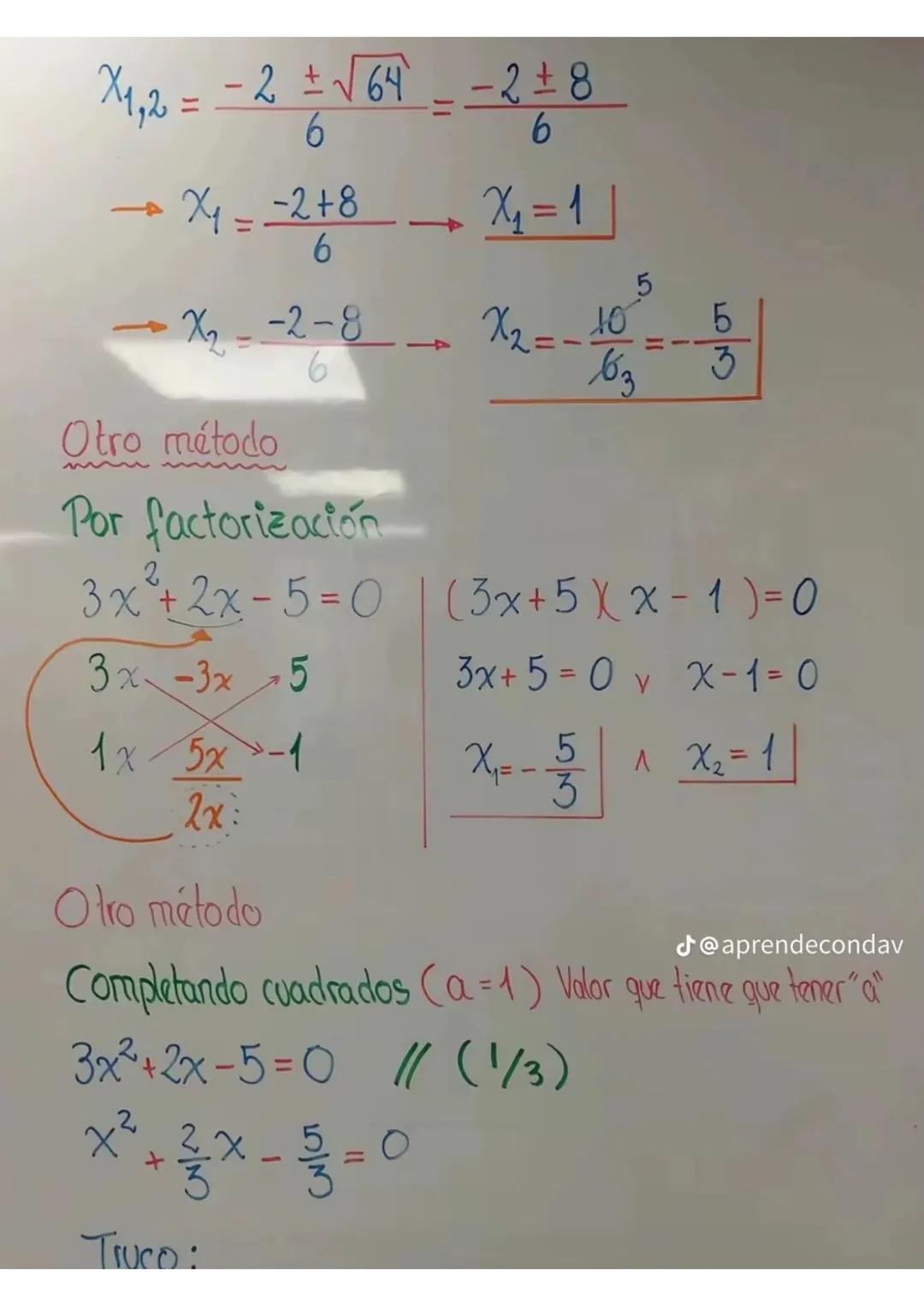ECUACIONES DE 2 do GRADO
La ecuación de segundo grado tiene la siguiente
forma:
①ax²+bx+c=0 ; a≠0
a,b,c son
coeficientes.
Caso Particular
Si