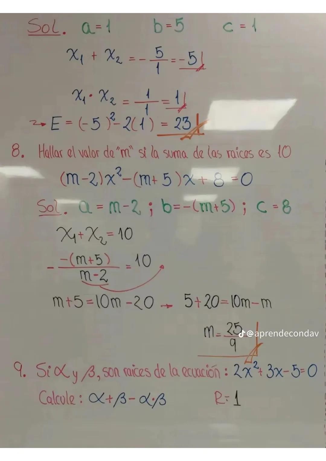 ECUACIONES DE 2 do GRADO
La ecuación de segundo grado tiene la siguiente
forma:
①ax²+bx+c=0 ; a≠0
a,b,c son
coeficientes.
Caso Particular
Si