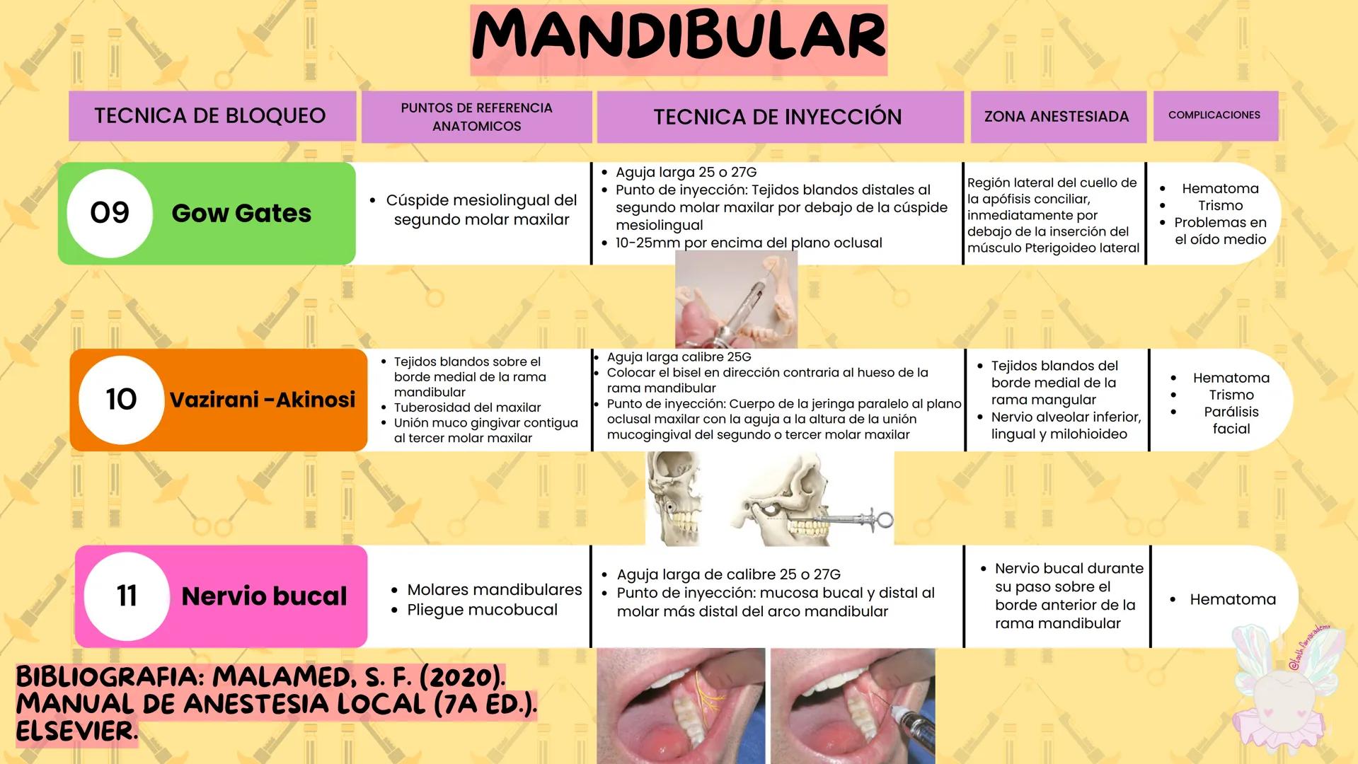 # ESENCIAL
# Tecnicas
de anestesia
LOCAL
@tooth.fairyacademy --- OCR Start ---
TECNICA DE BLOQUEO
01
ASP
Alveolar superior posterior
MAXI
