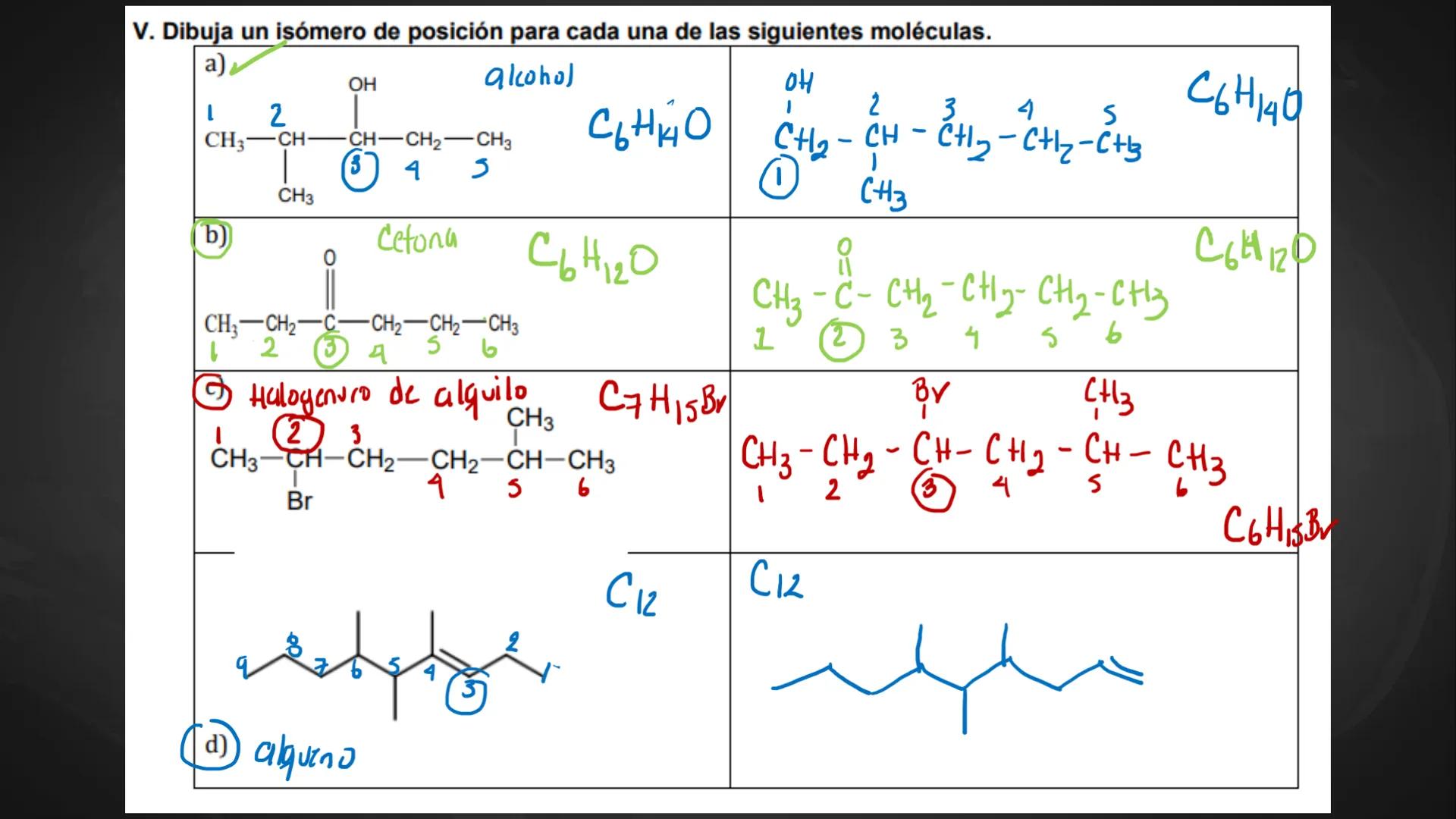 ## Repaso
## parcial final Contenidos
1.
Hibridaciones del carbono
2.
Tipos de carbono
3.
Combustiones
4.
Isómeros (de posición, funcionale