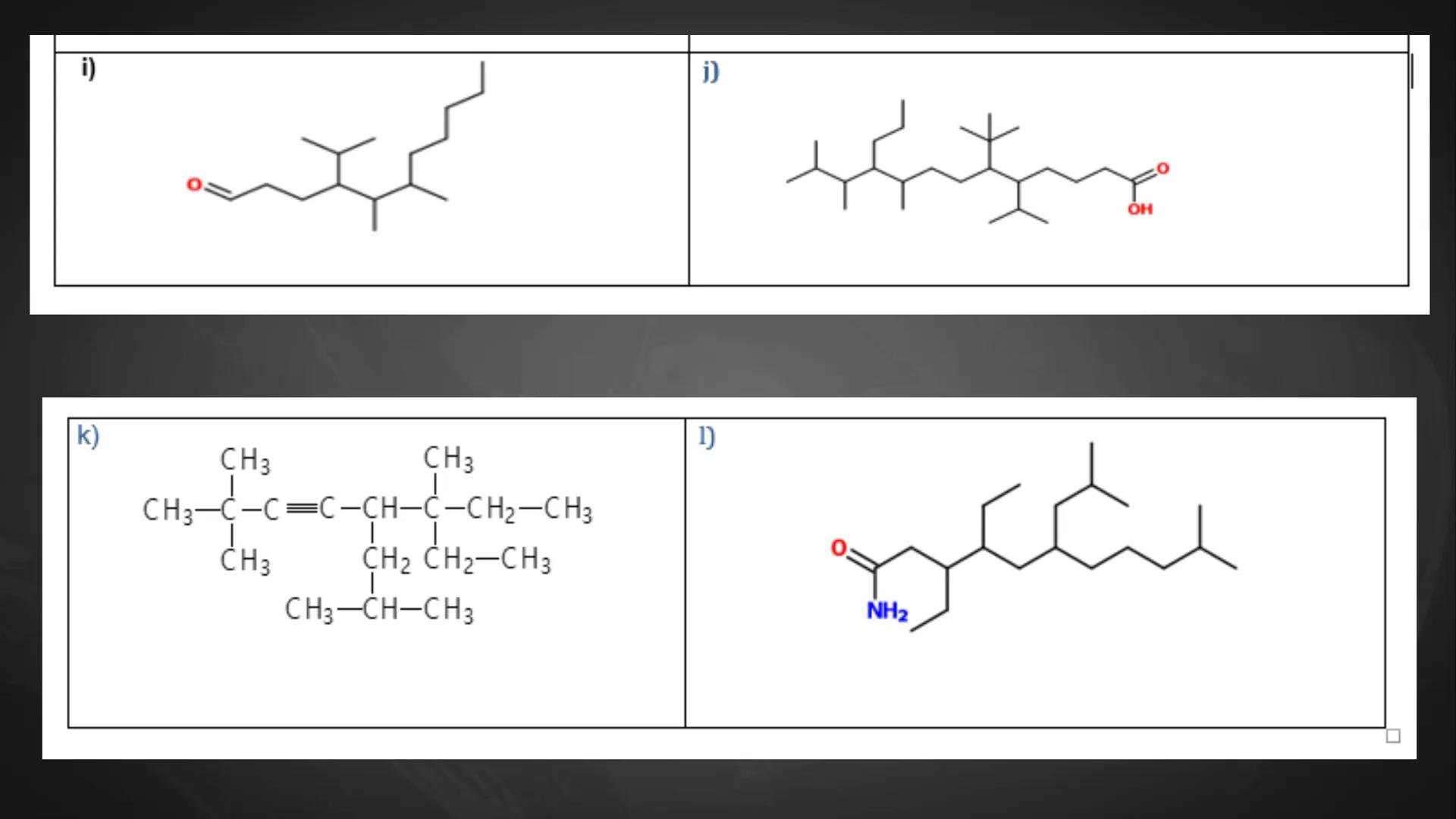 ## Repaso
## parcial final Contenidos
1.
Hibridaciones del carbono
2.
Tipos de carbono
3.
Combustiones
4.
Isómeros (de posición, funcionale