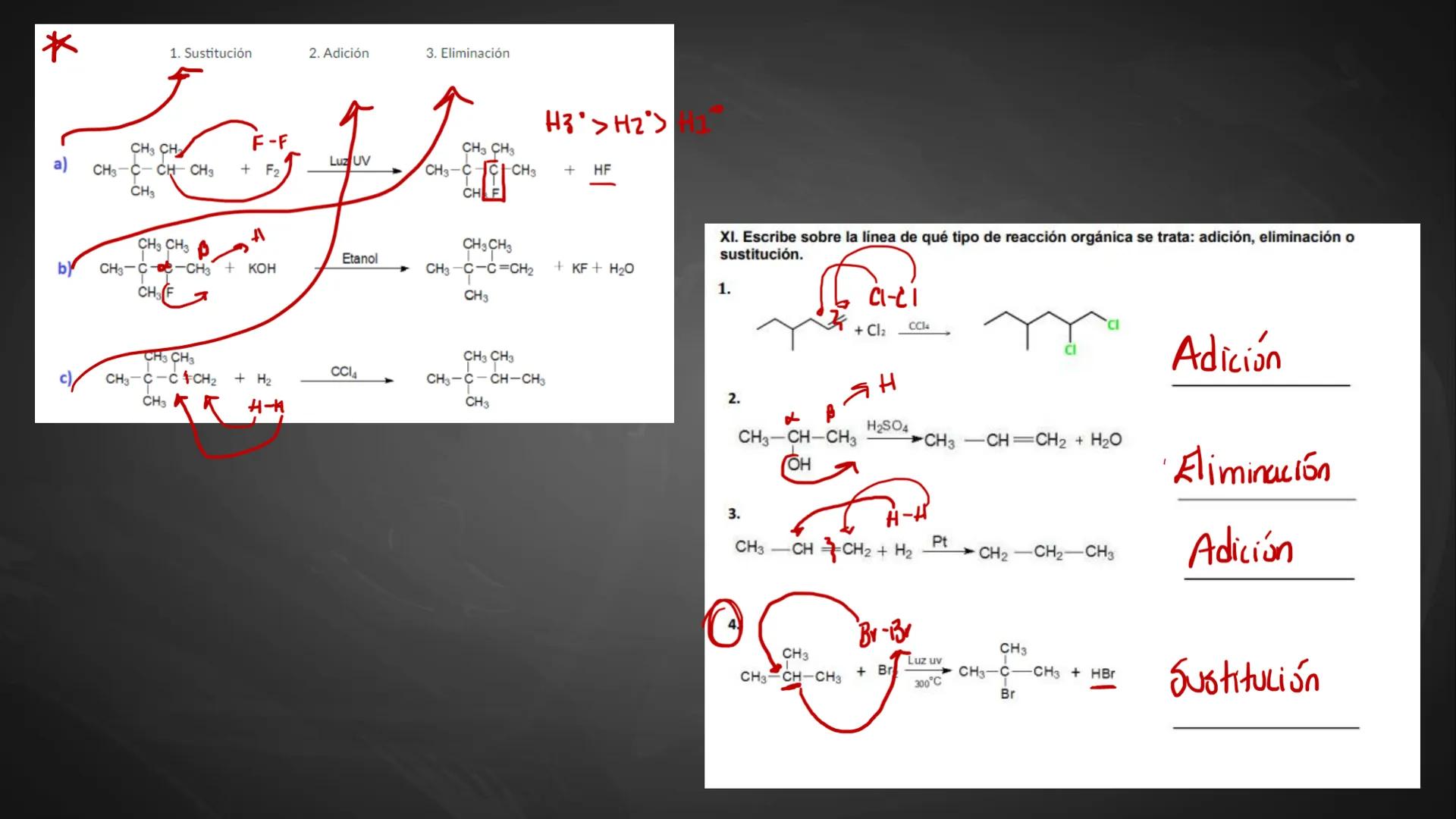 ## Repaso
## parcial final Contenidos
1.
Hibridaciones del carbono
2.
Tipos de carbono
3.
Combustiones
4.
Isómeros (de posición, funcionale