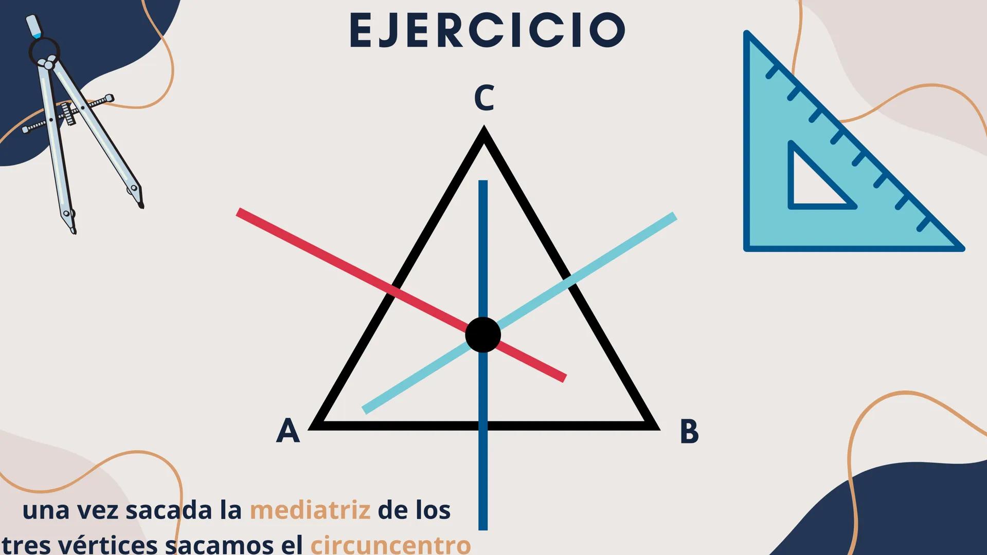 # MEDIATRIZ Y CIRCUNCENTRO
DE
# TRIANGULOS INTRODUCCIÓN
• La mediatriz y el circuncentro son
puntos notables en los triángulos.
• La media