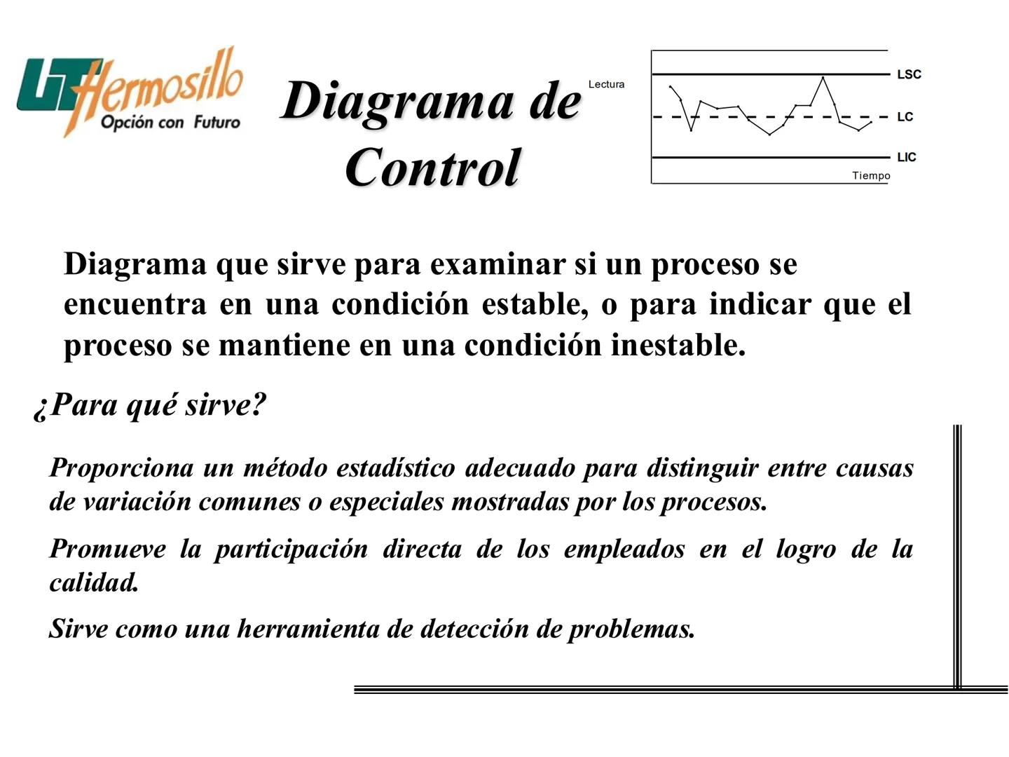 Las Siete Herramientas
Básicas de la Calidad
Filogrante
Diagrama de Pareto
Diagravia de
Ahitawe
Contro Estadistico
de Procesos (CEP)
Hojes d