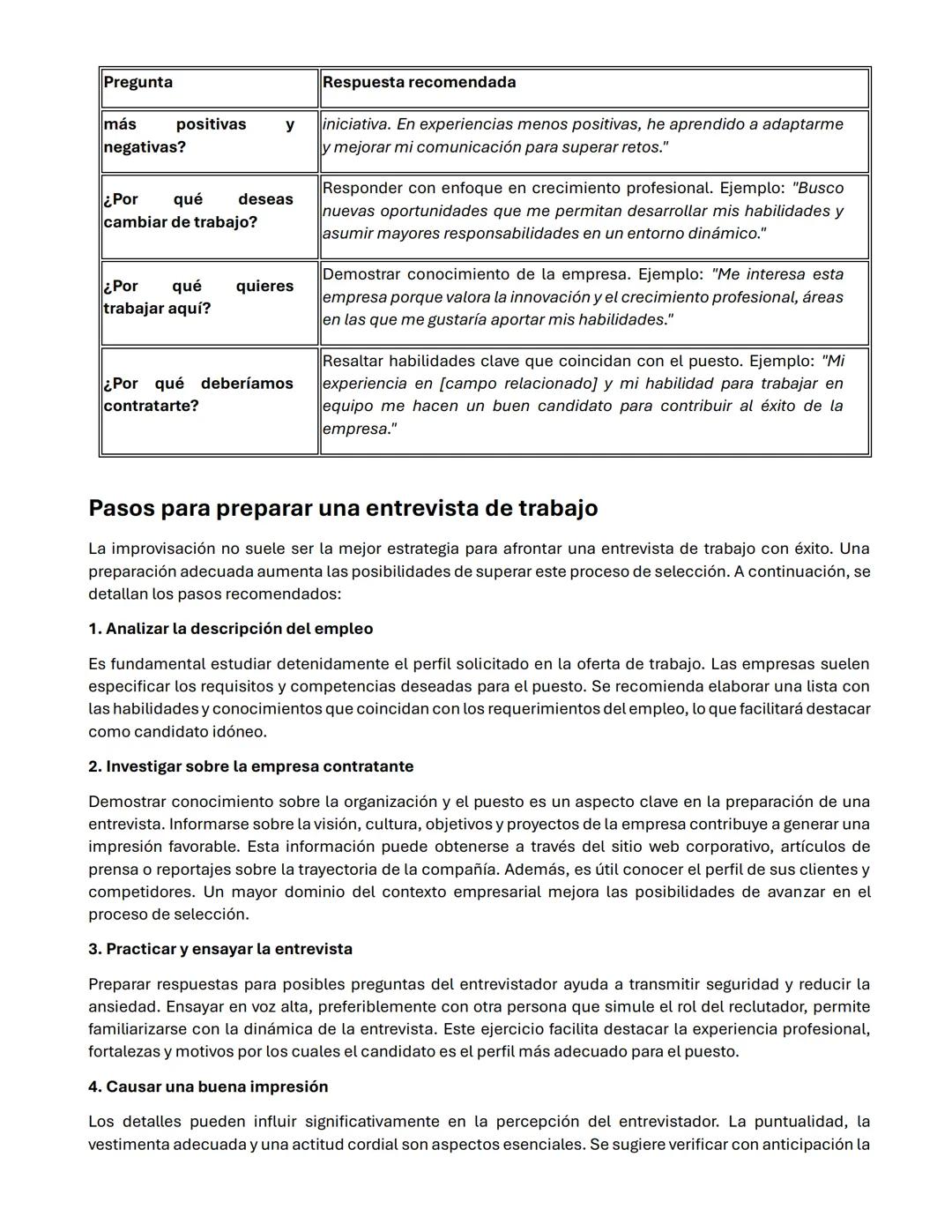 ENTREVISTA DE TRABAJO
¿Cómo superar una entrevista de trabajo con éxito?
Las empresas reciben diariamente un gran número de currículum y sol