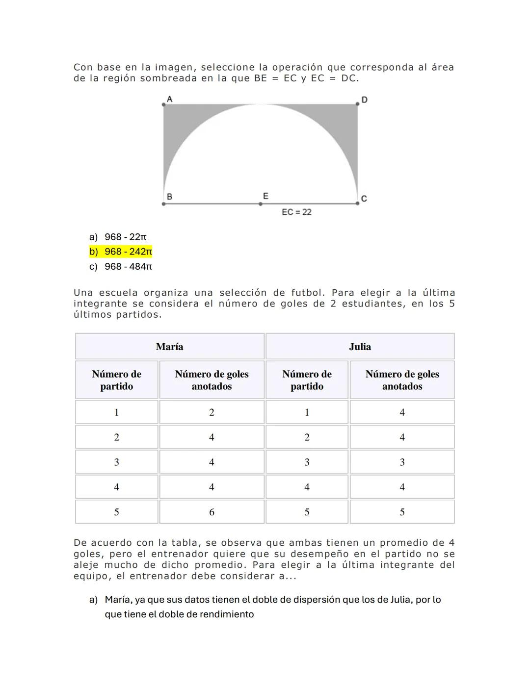 Identifique el tipo de frecuencia presentado en la columna z.
X
y
z
1 7 7
2 4 11
3 5 16
4 7 23
5 9 32
a) Absoluta
b) Relativa
c) Relativa
S