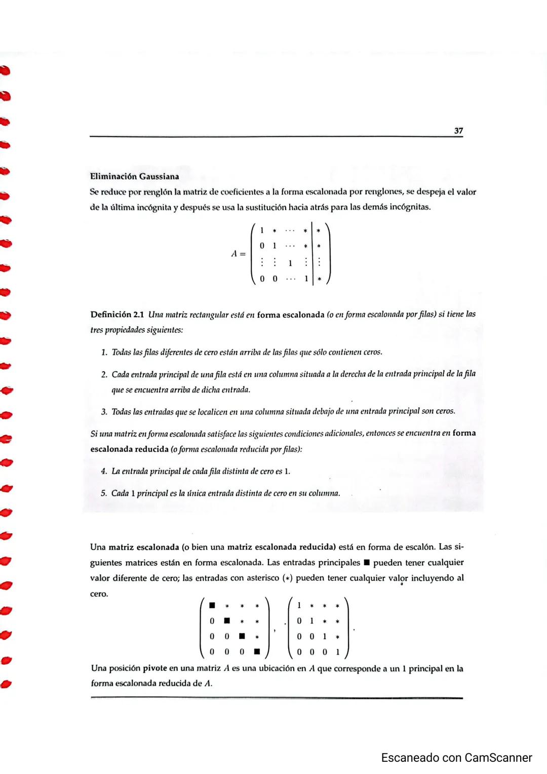 Capítulo 2
Eliminación de Gauss-Jordan y
Gaussiana
EL
L matemático alemán Carl Friedrich Gauss (1777-1855) es reco-
nocido, con Newton y Arq