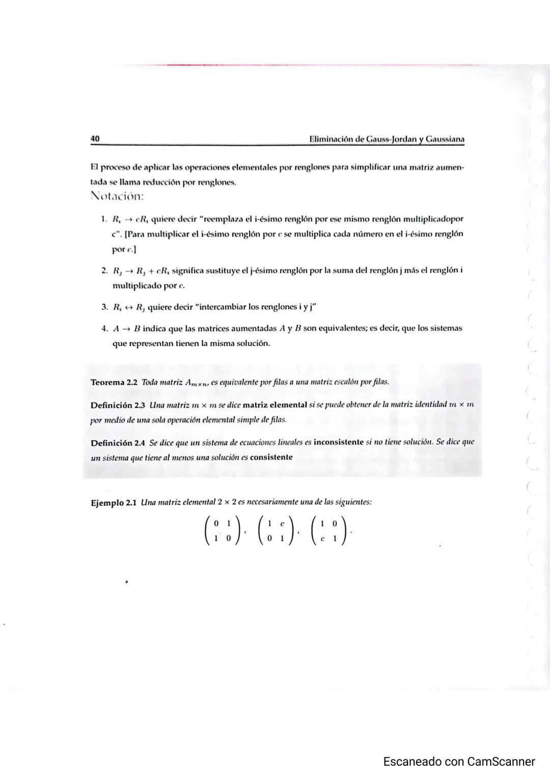 Capítulo 2
Eliminación de Gauss-Jordan y
Gaussiana
EL
L matemático alemán Carl Friedrich Gauss (1777-1855) es reco-
nocido, con Newton y Arq