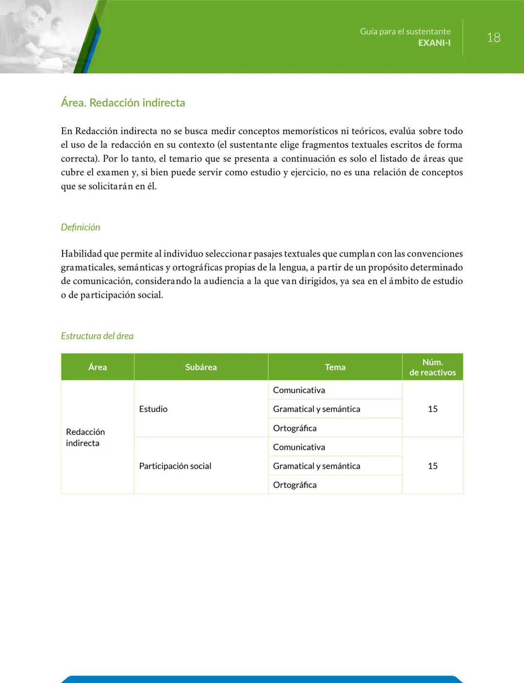 # Guía
para el sustentante
EXANI-I Directorio del Ceneval
Antonio Ávila Díaz
Director General
Lilian Fátima Vidal González
Directora de lo