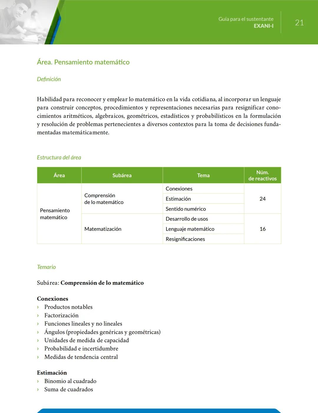 # Guía
para el sustentante
EXANI-I Directorio del Ceneval
Antonio Ávila Díaz
Director General
Lilian Fátima Vidal González
Directora de lo