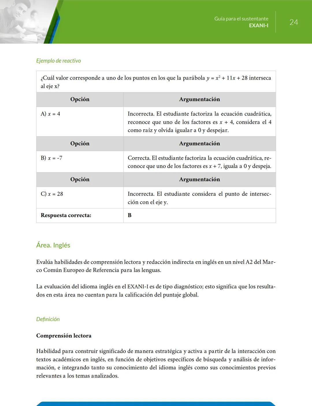 # Guía
para el sustentante
EXANI-I Directorio del Ceneval
Antonio Ávila Díaz
Director General
Lilian Fátima Vidal González
Directora de lo