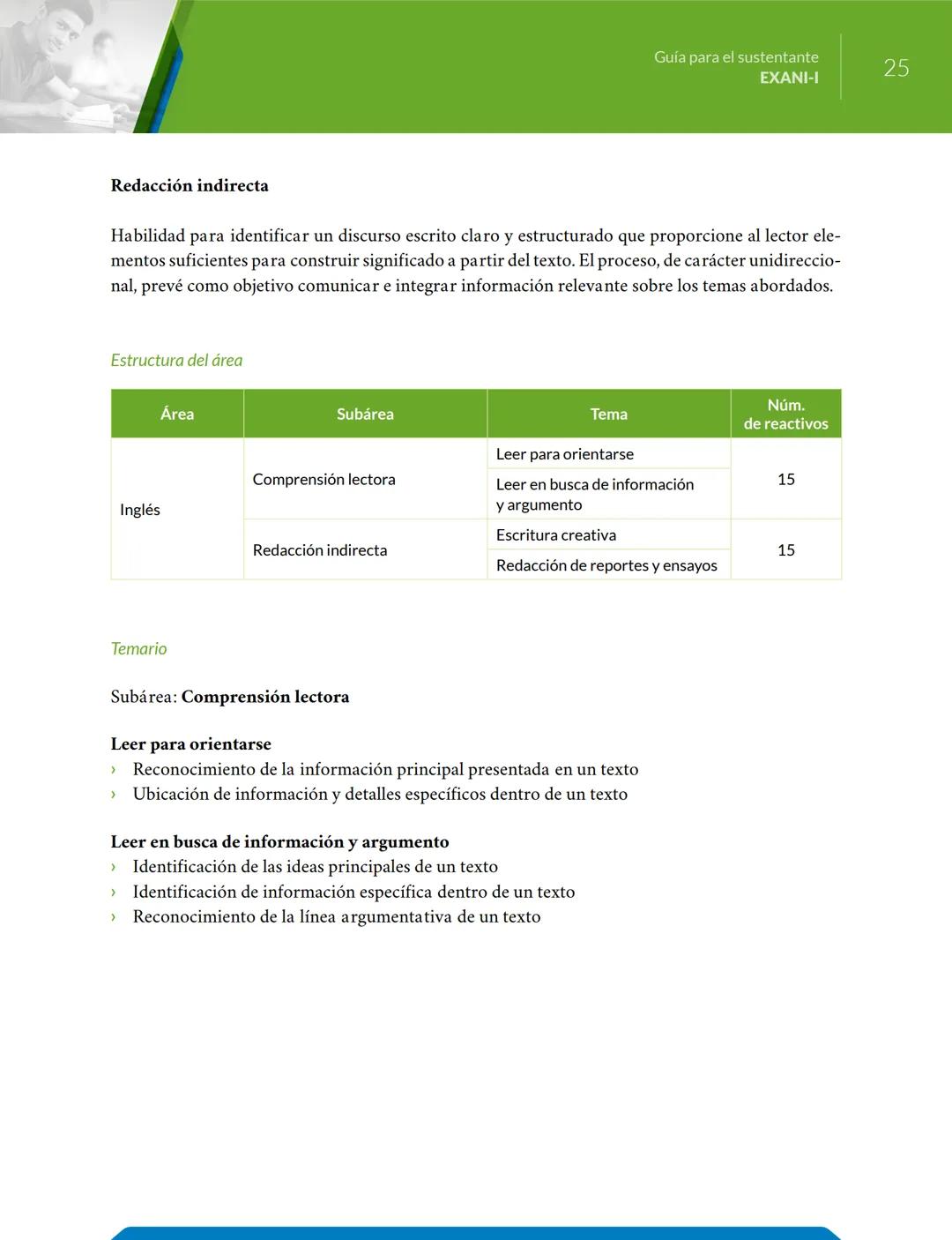 # Guía
para el sustentante
EXANI-I Directorio del Ceneval
Antonio Ávila Díaz
Director General
Lilian Fátima Vidal González
Directora de lo