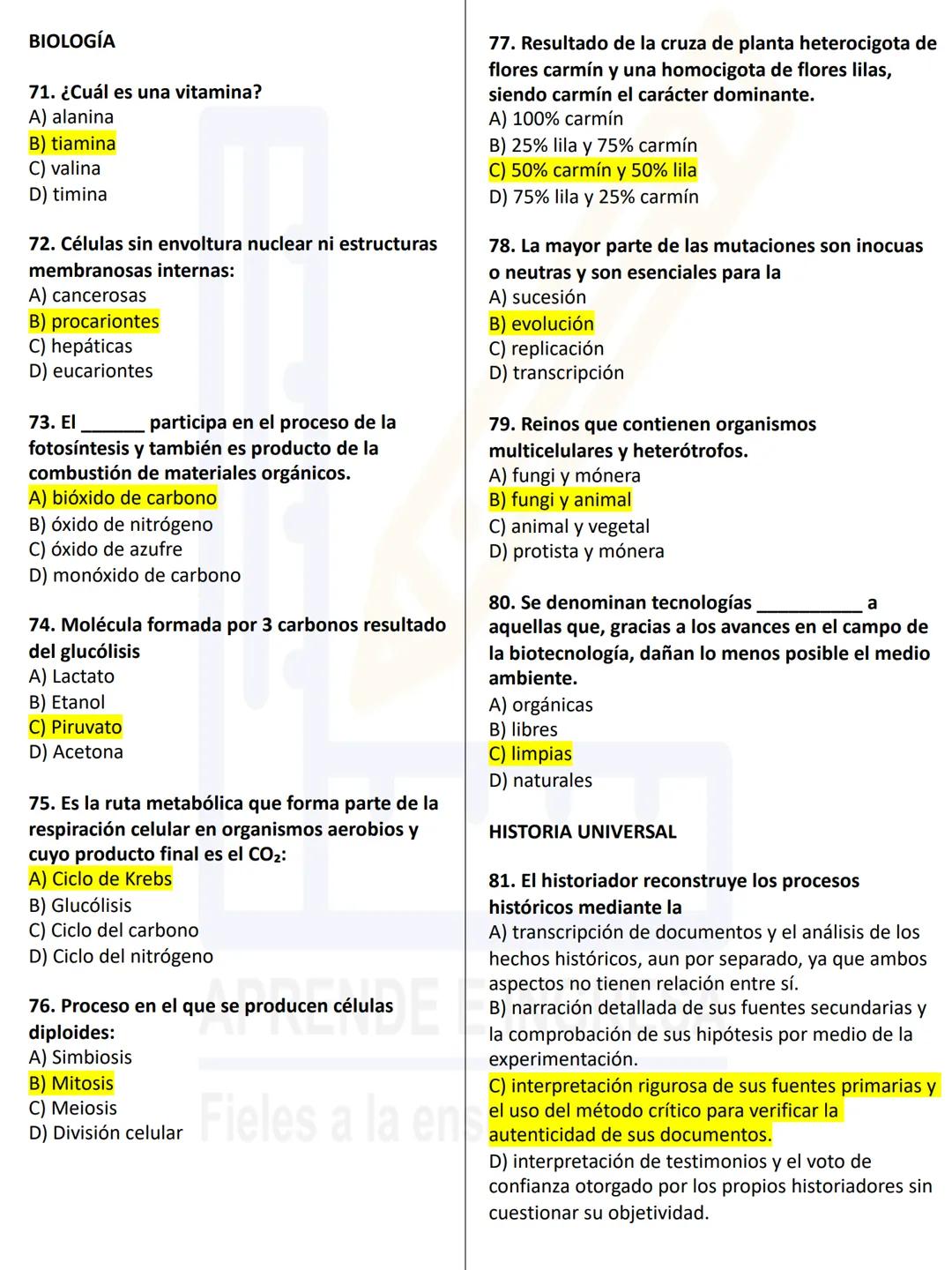# QUÍMICA
1. Son ejemplos de compuestos:
A) Radio, litio, cloro, y oro
B) Malteada, lechuga, azúcar y potasio
C) Vinagre y aceite, cera, ag